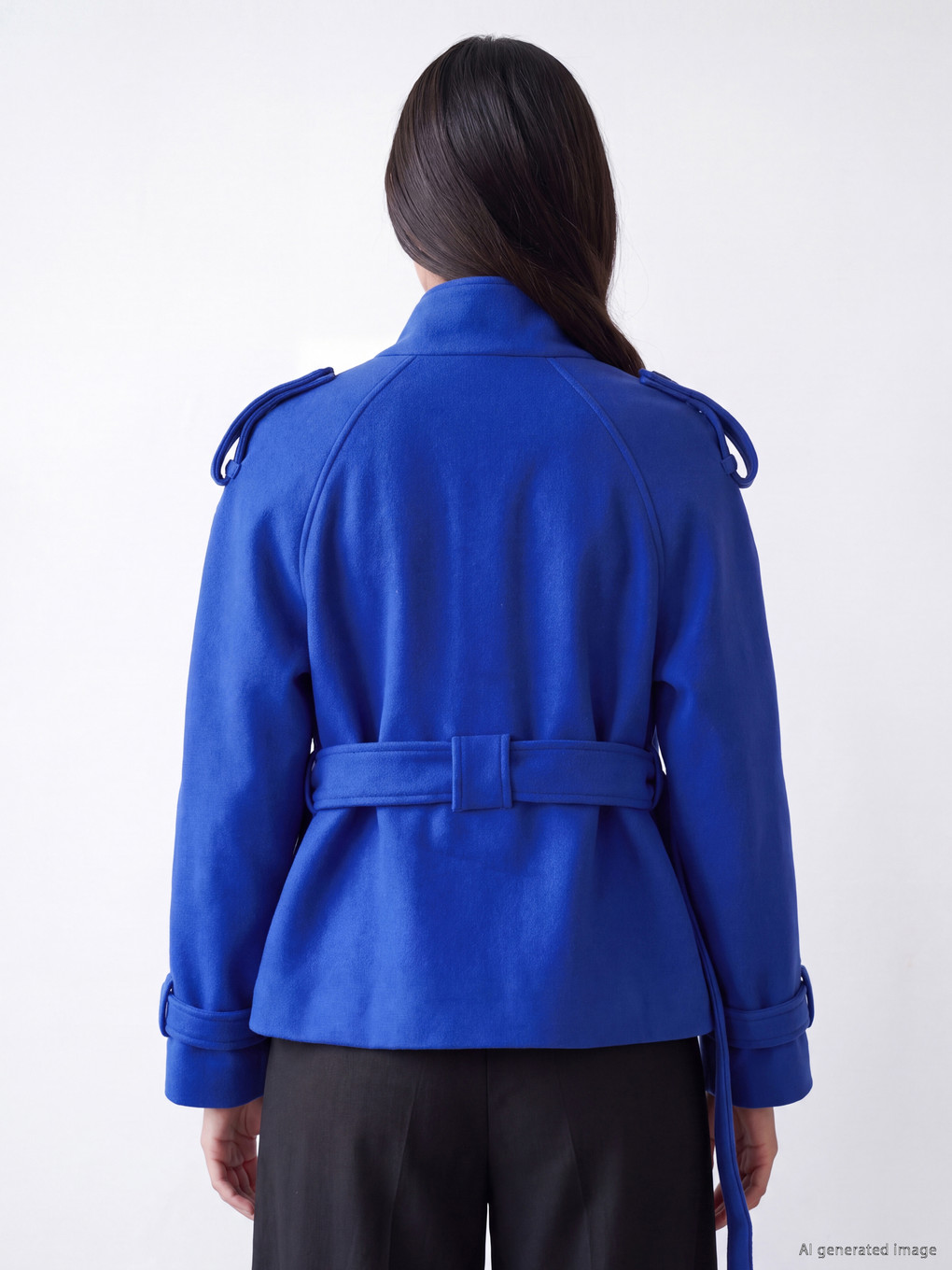 Woman Blue Coatigan-4