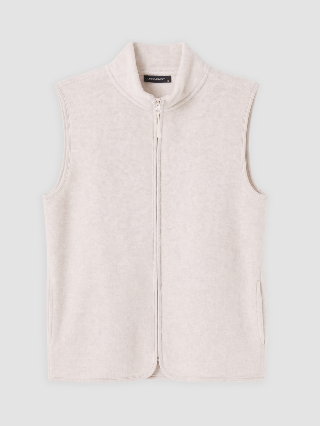 Woman Beige Knit Gilet