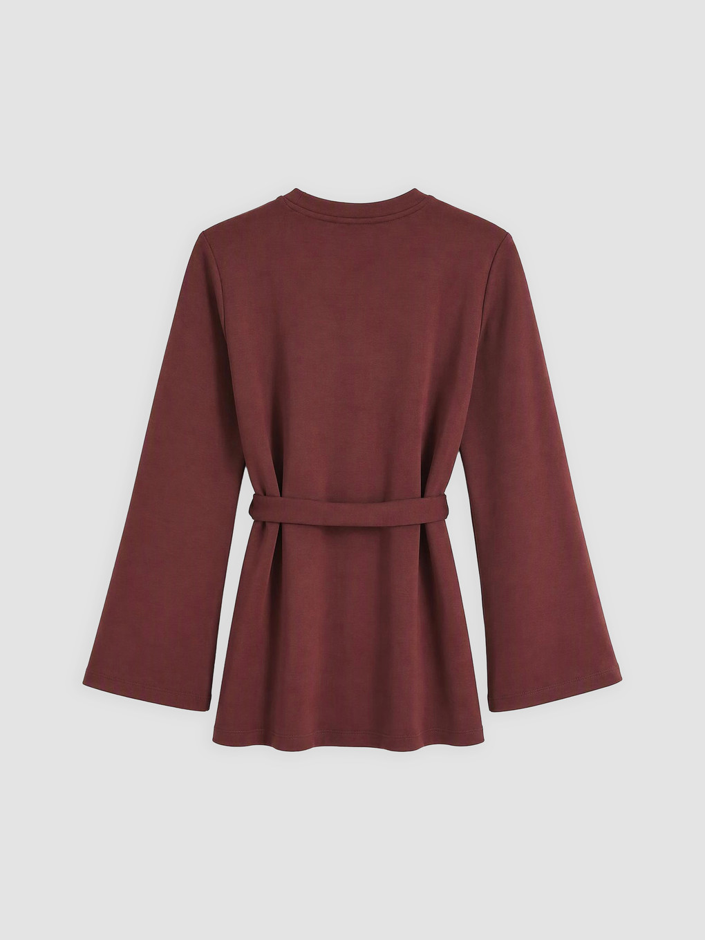 Woman Bordeaux Sweatshirt Tunic-1