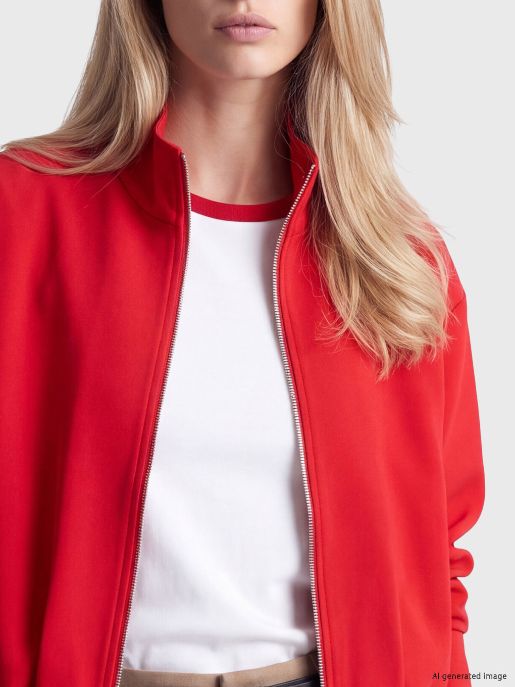 Mock Neck Bomber Jacket-2