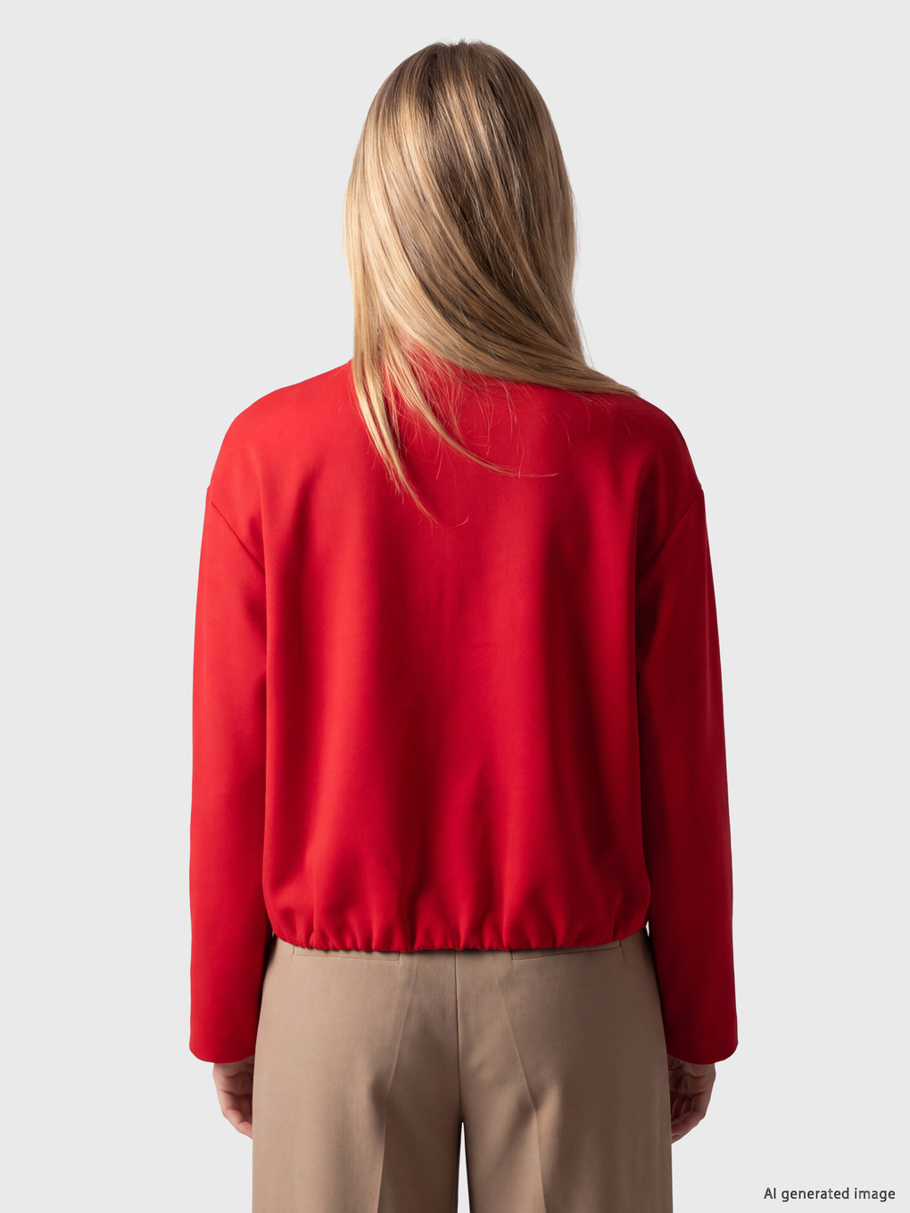 Mock Neck Bomber Jacket-3