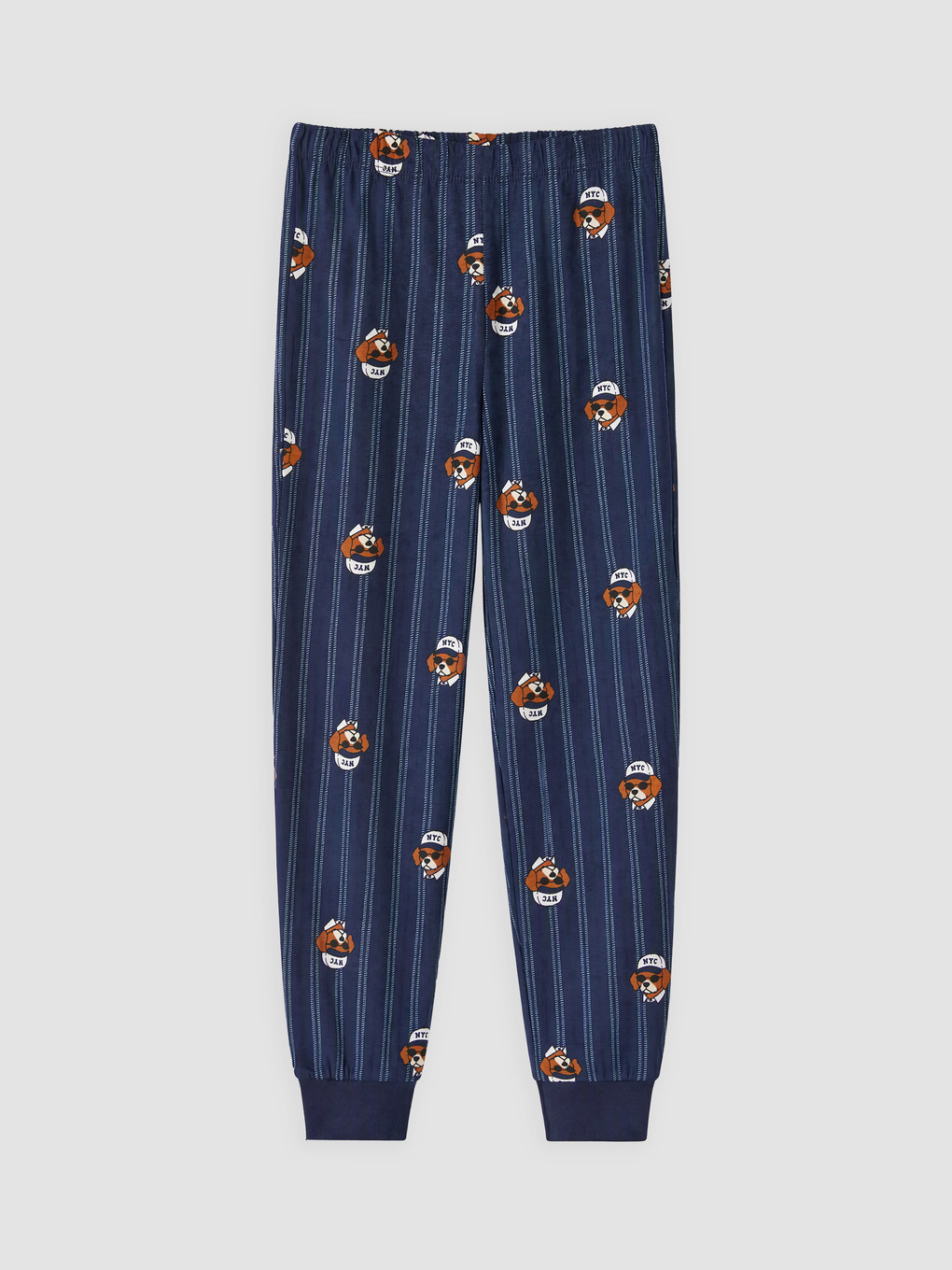 Mavi Bisiklet Yaka Erkek Çocuk Pijama Takımı-2