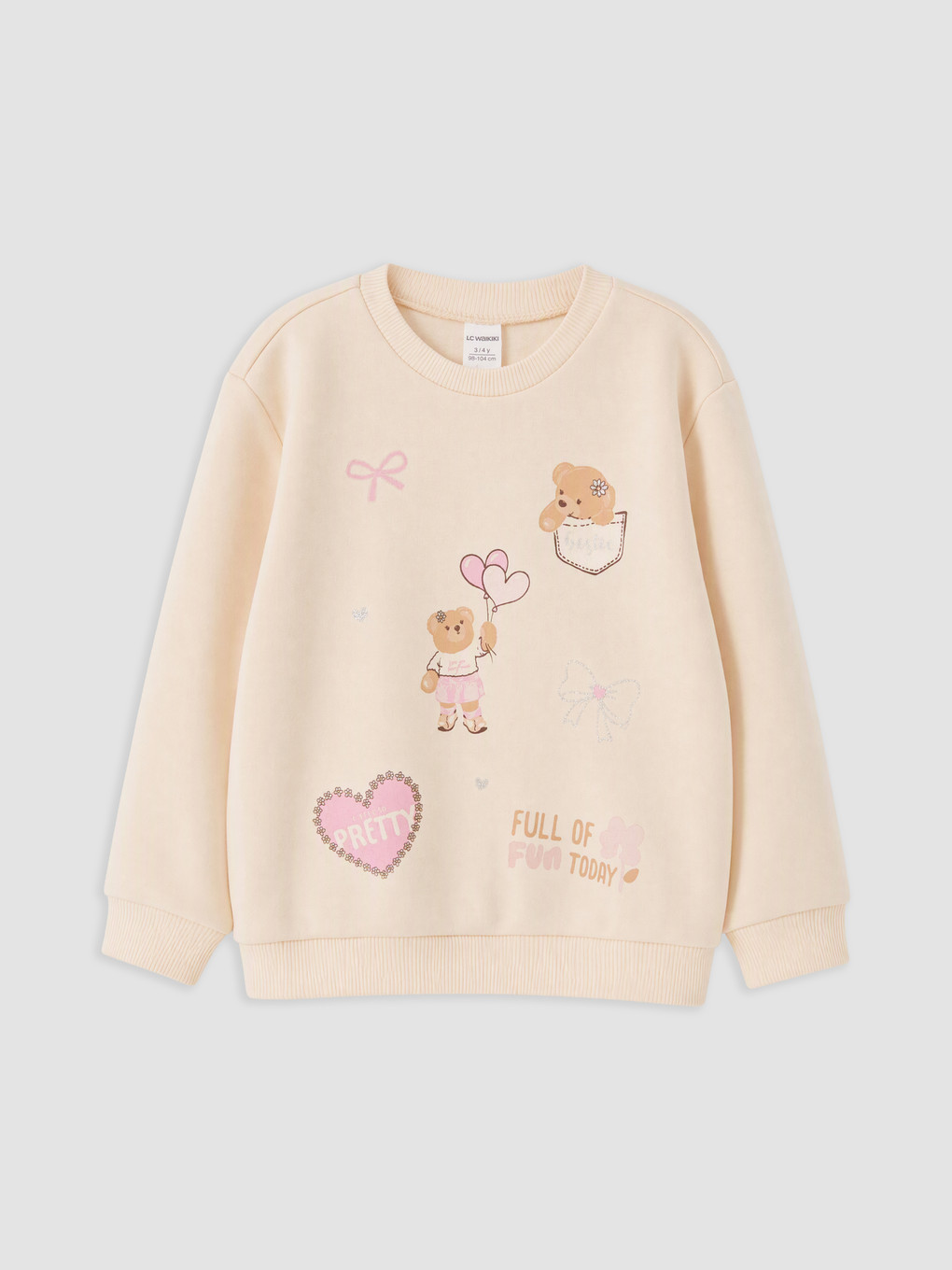 Girl Ecru Sweatshirt