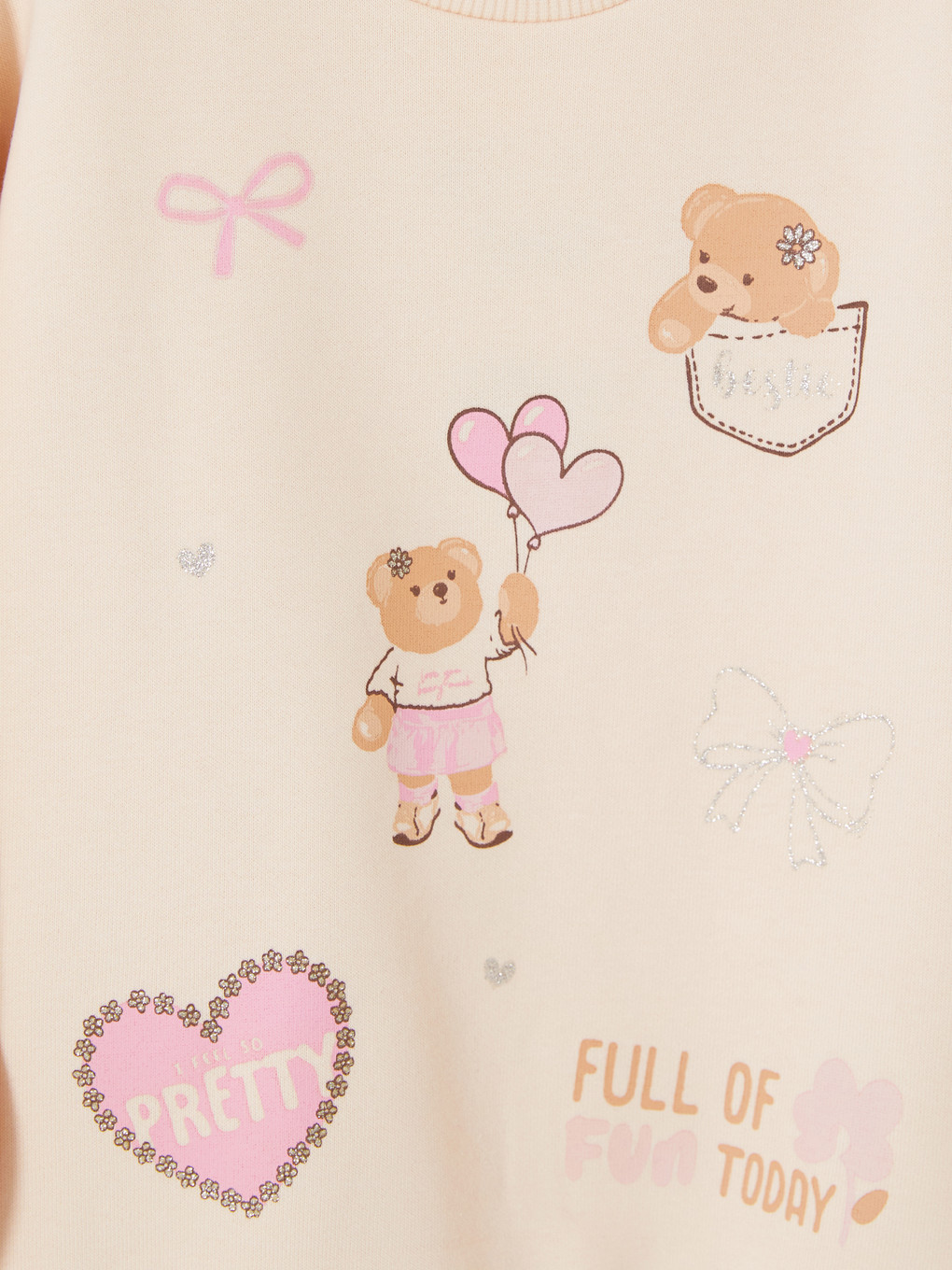 Girl Ecru Sweatshirt-2