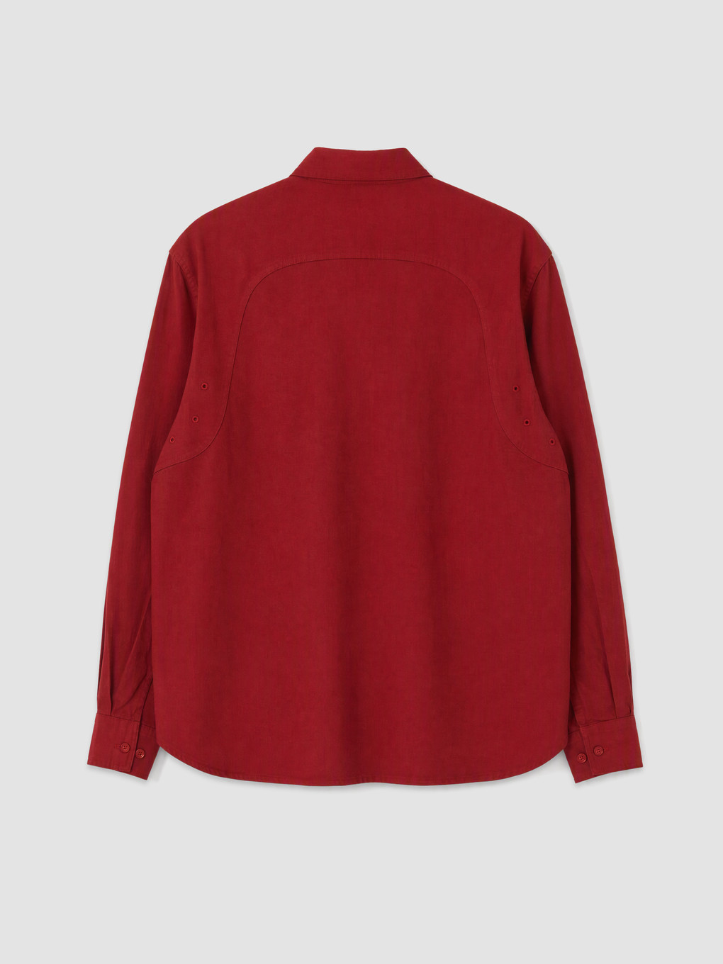 Kırmızı Loose Fit Erkek Gömlek-4