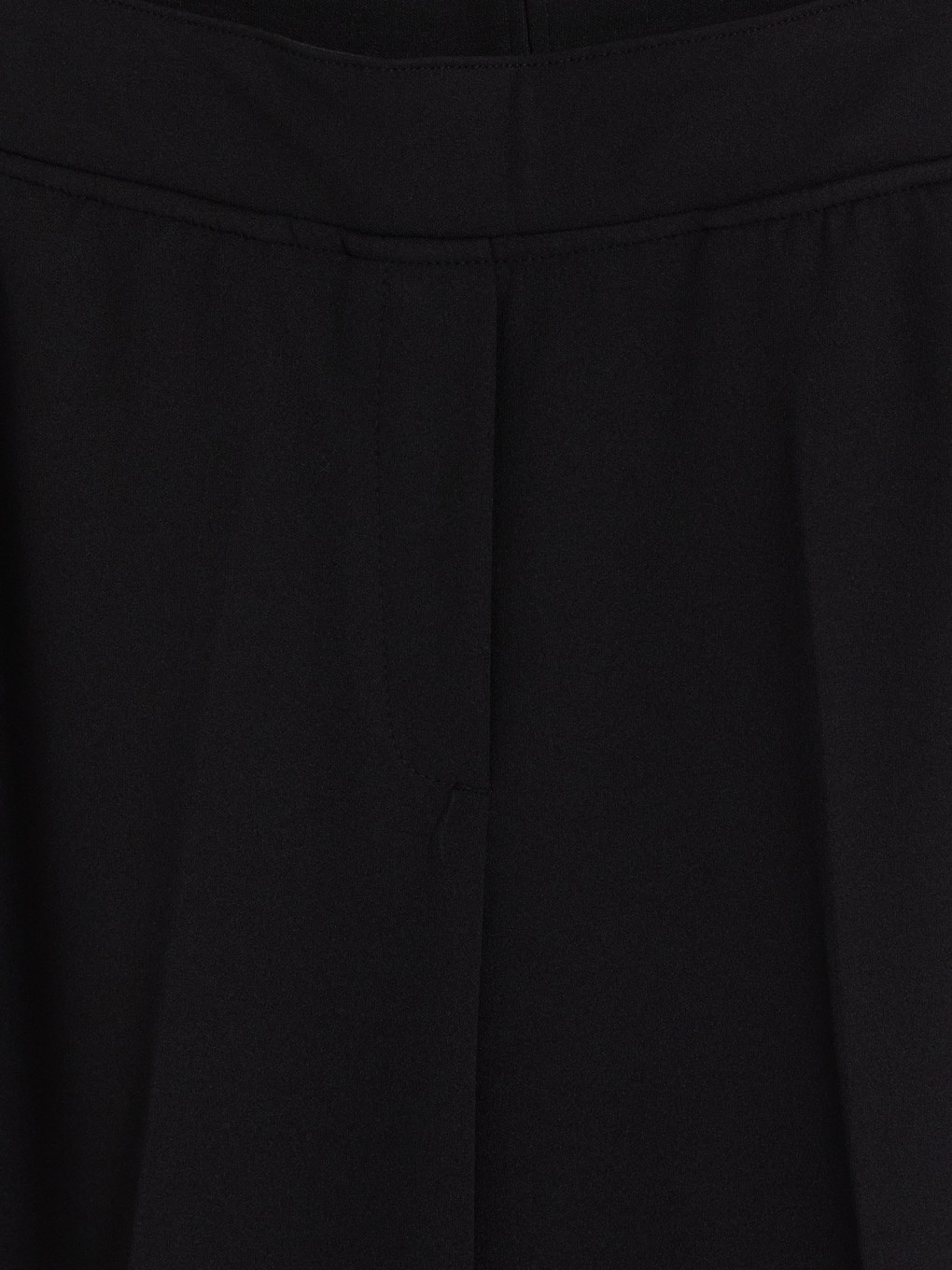 Elastic Waist Wide Leg Trousers-1