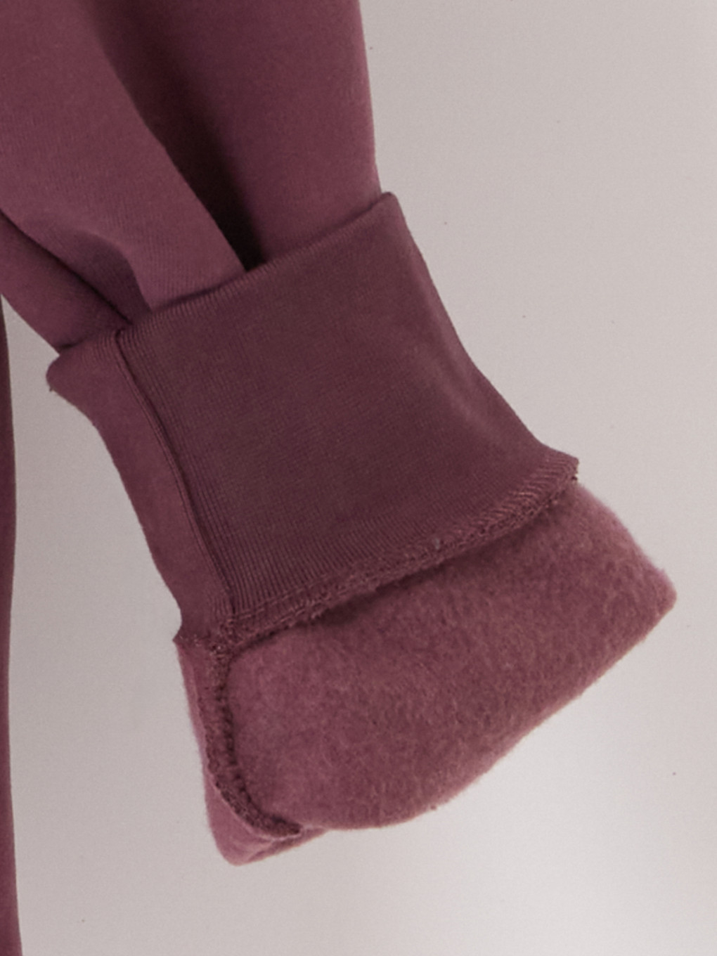 Bordo Nakışlı Erkek Hoodie-8