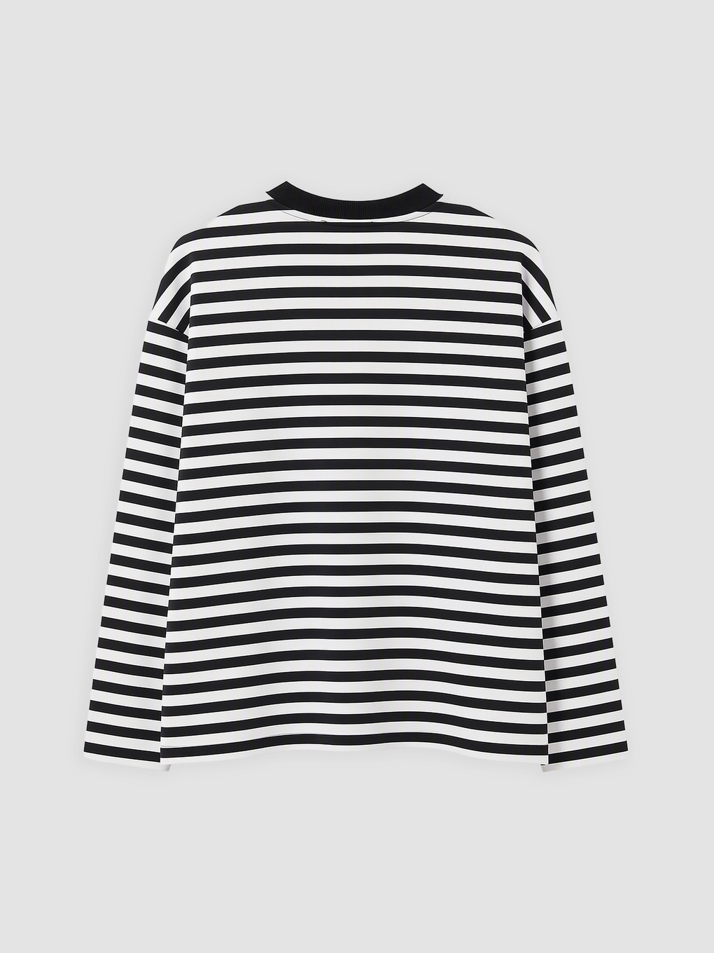Siyah Çizgili Kadın Sweatshirt Tunik-1