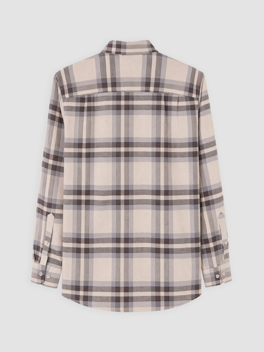 Regular Fit Plaid Gabardine Shirt-5