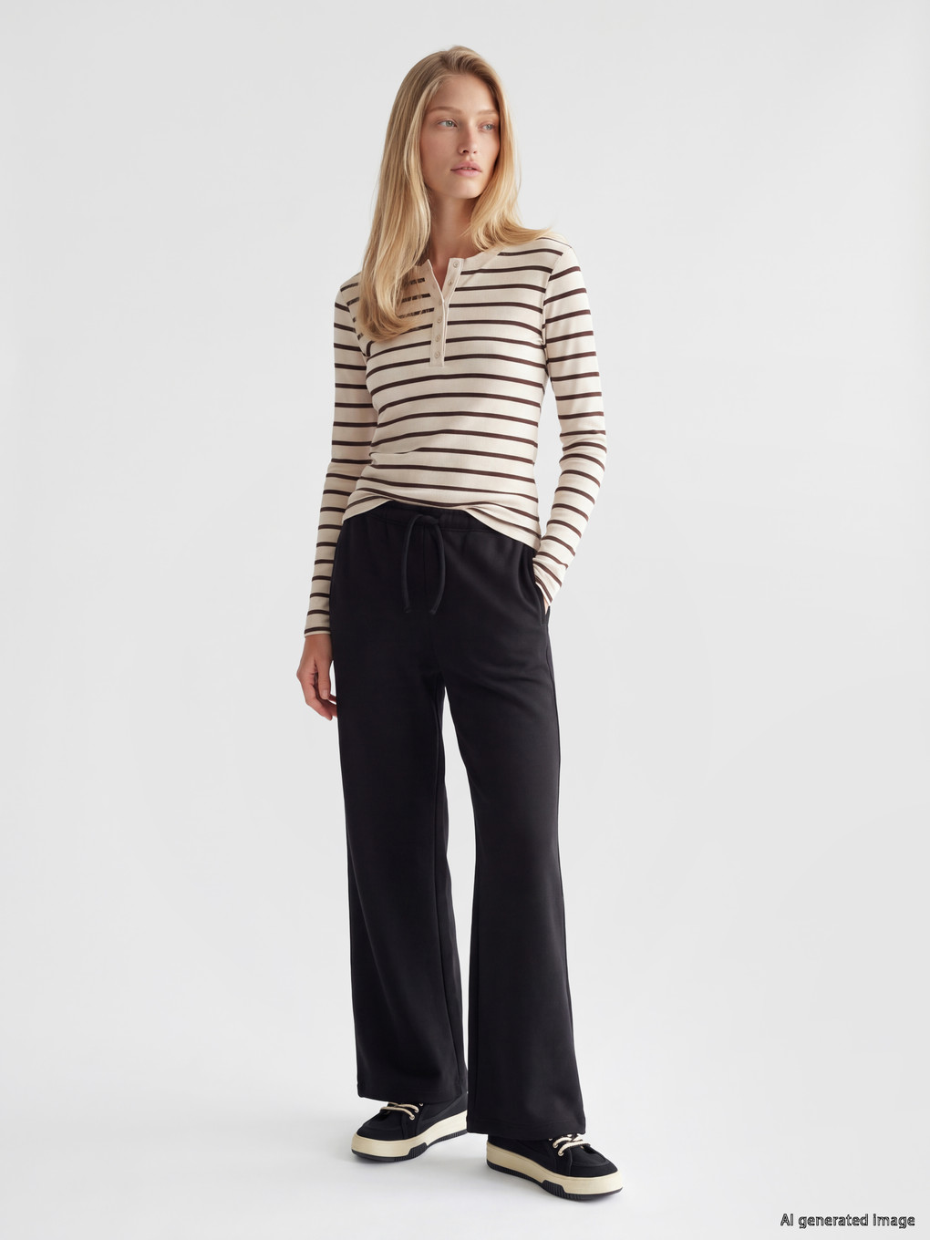 Elastic Waist Thick Sweatpants