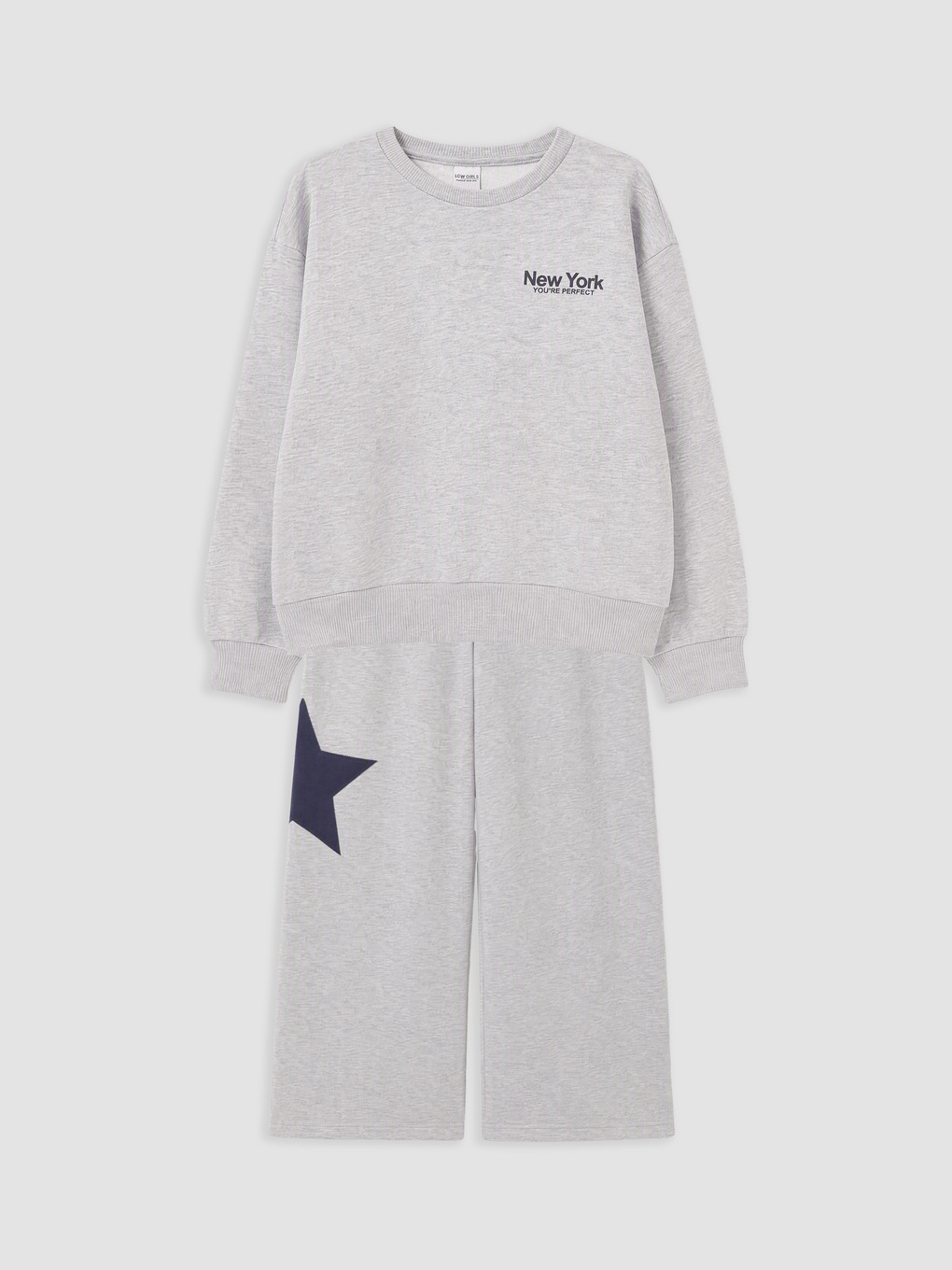Girl Grey Tracksuit Set