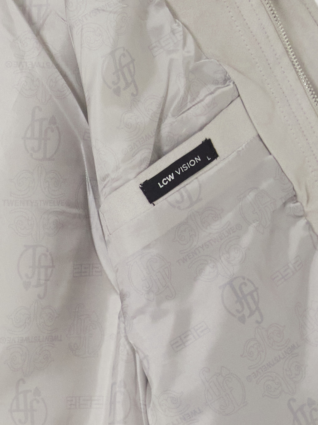 Gri Loose Fit Fermuarlı Ceket-1
