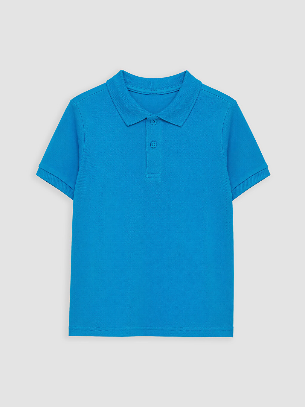 Polo Neck Basic Short Sleeve Boys' T-shirt-2