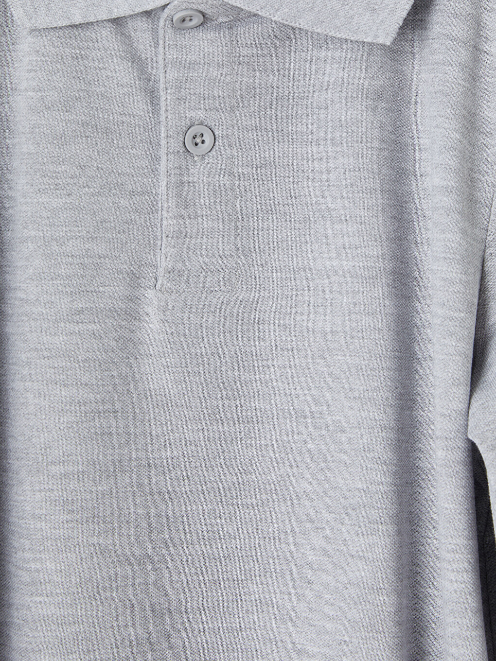 Polo Neck Basic Long Sleeve Boys' T-shirt-2
