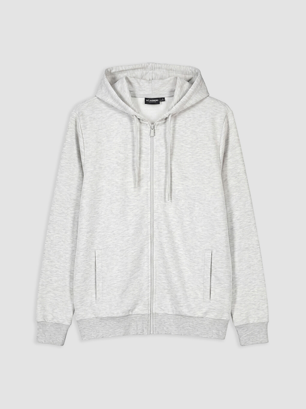 Hooded Long Sleeve Men's Zip-up Sweatshirt-3