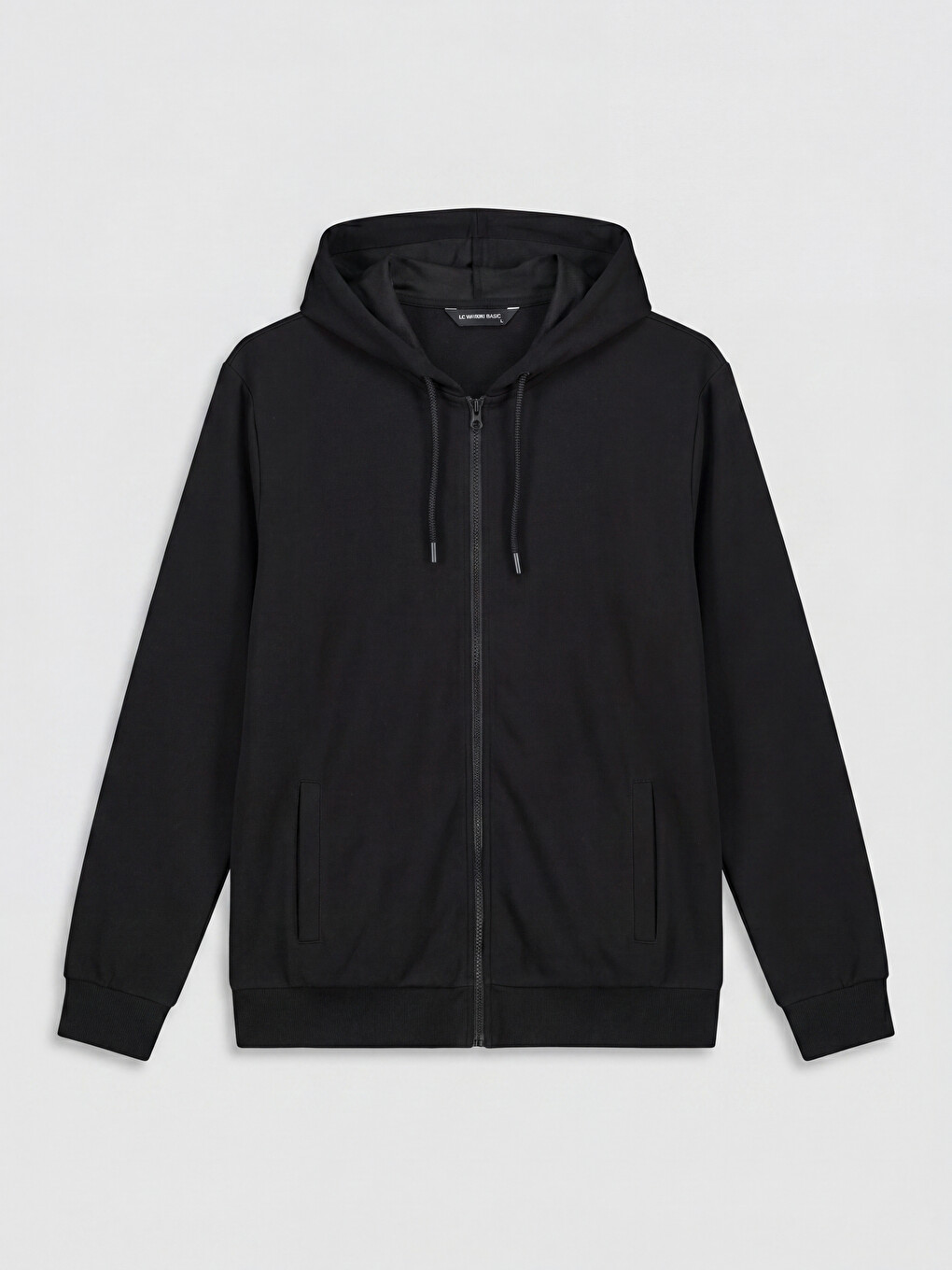 Hooded Long Sleeve Men's Zip-up Sweatshirt-4