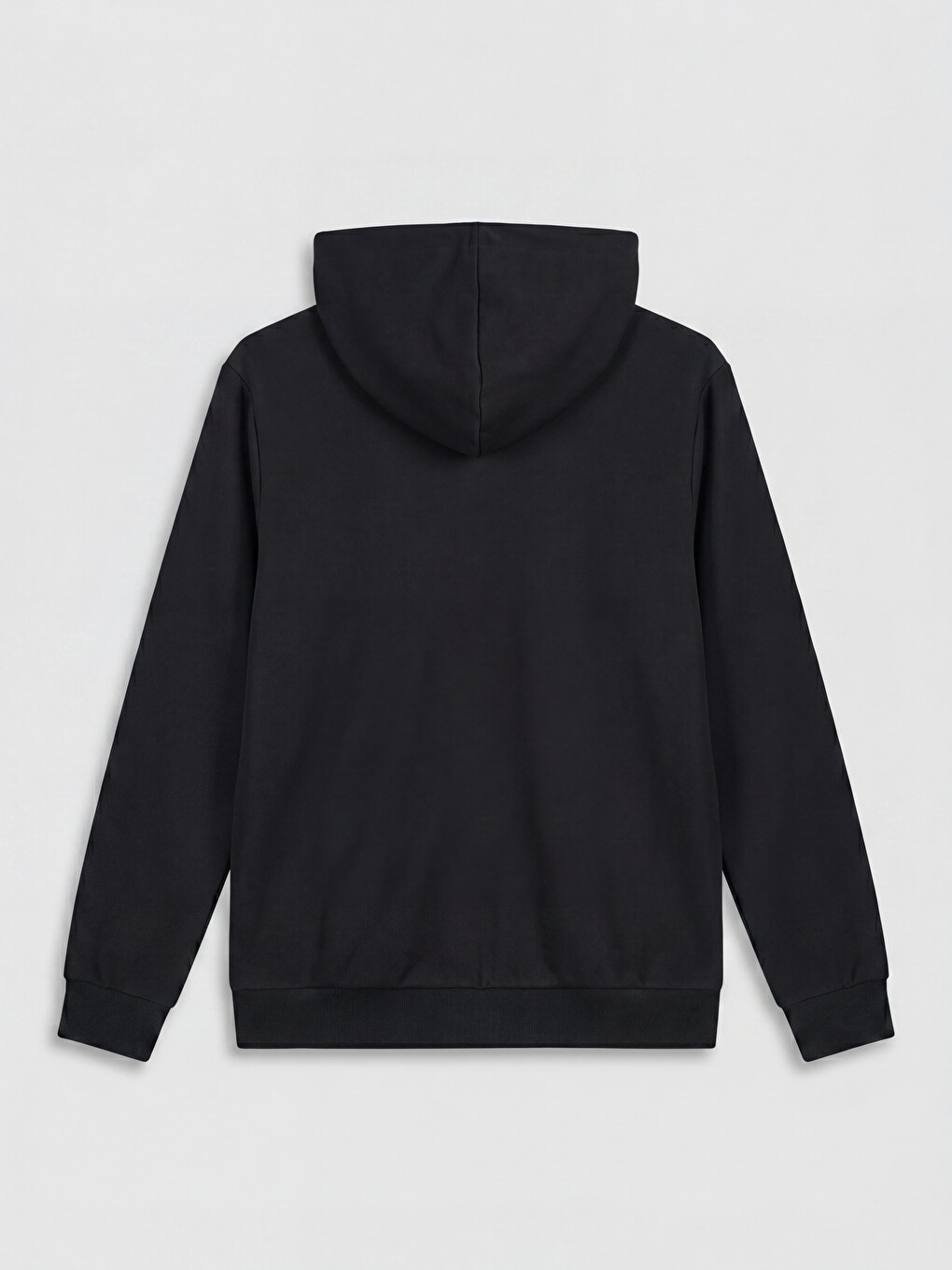 Hooded Long Sleeve Men's Zip-up Sweatshirt-5