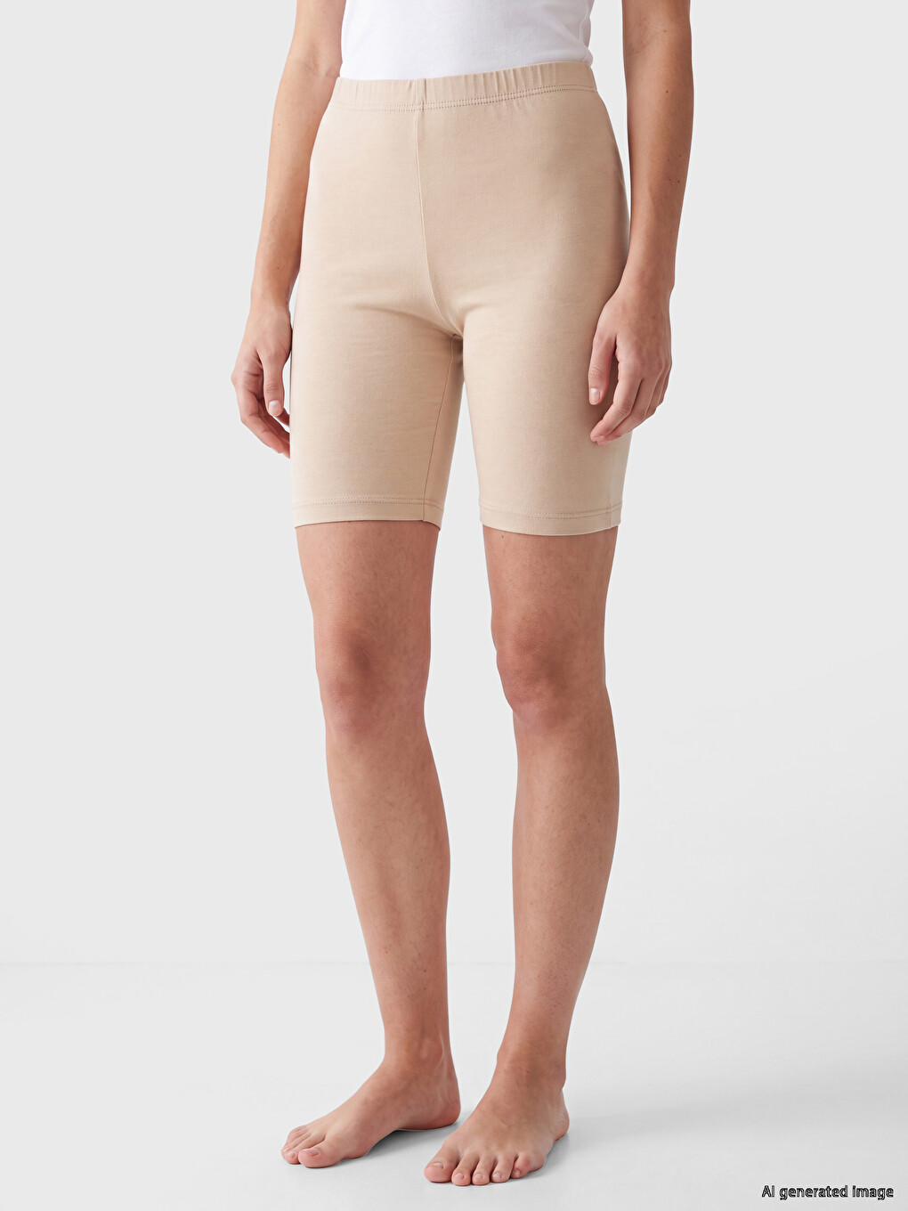 Women's Elastic Waist Plain Base Layer Tights-1