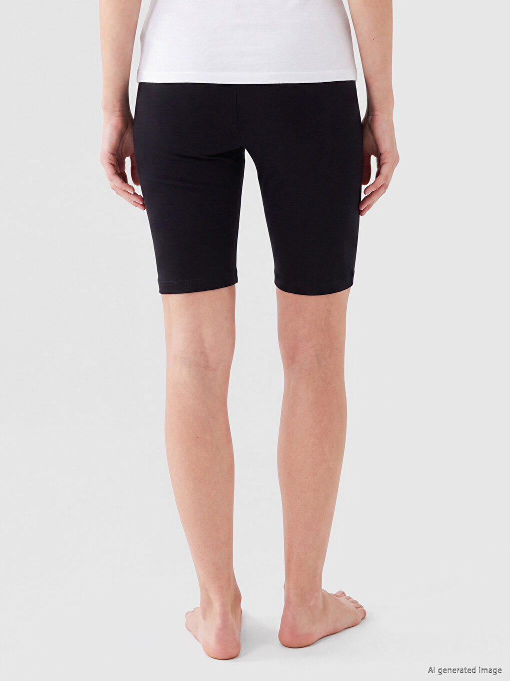 Women's Elastic Waist Plain Base Layer Tights-3
