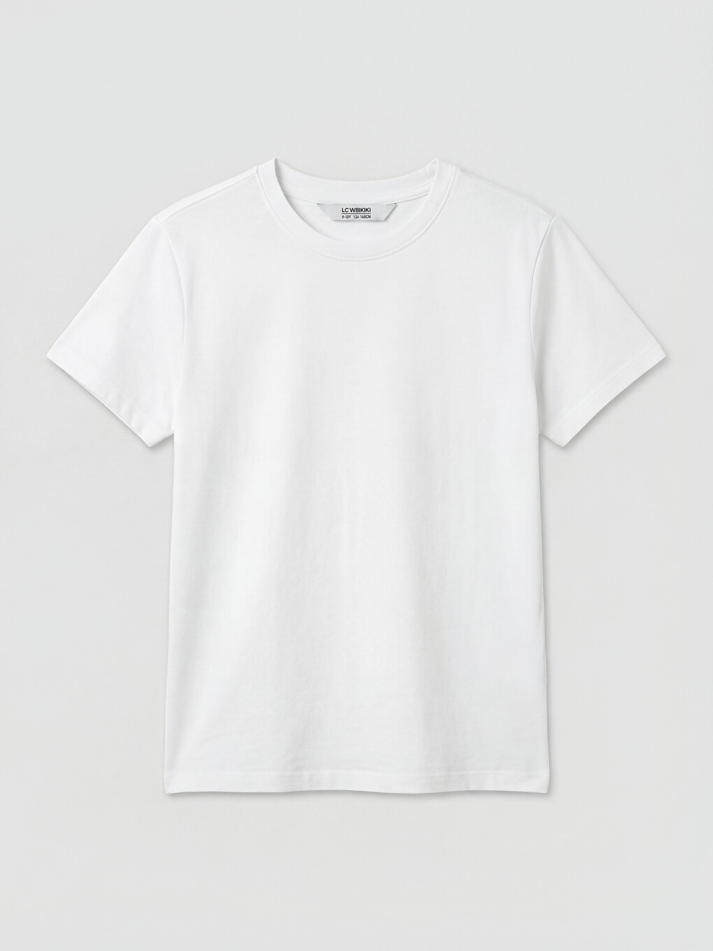 Crew Neck Basic Short Sleeve Girls' T-shirt-2