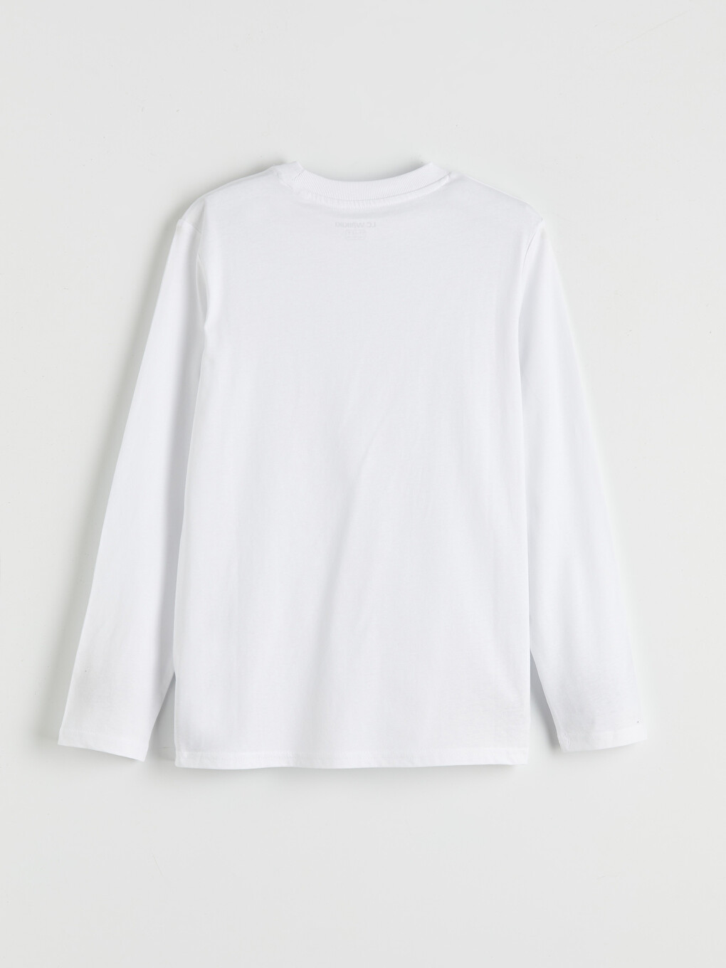 Crew Neck Long Sleeve Basic Boys' T-shirt-2