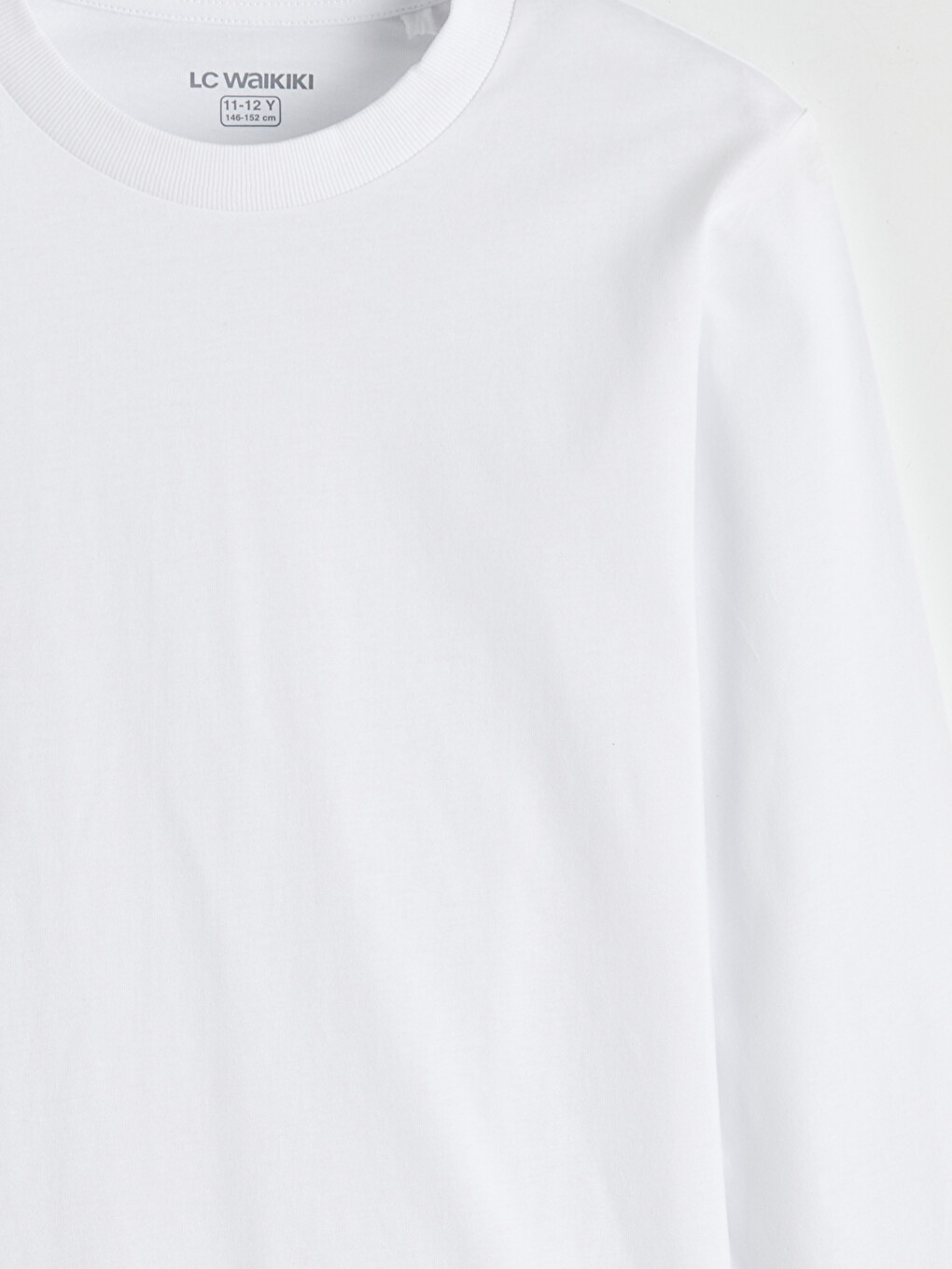 Crew Neck Long Sleeve Basic Boys' T-shirt-3