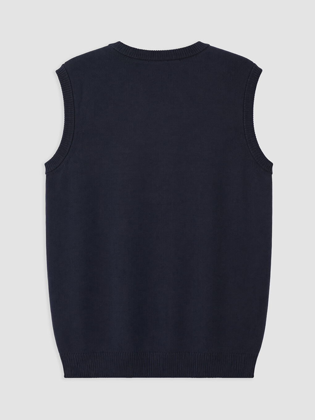 V Neck Basic Boys' Knitwear Sweater Vest-1