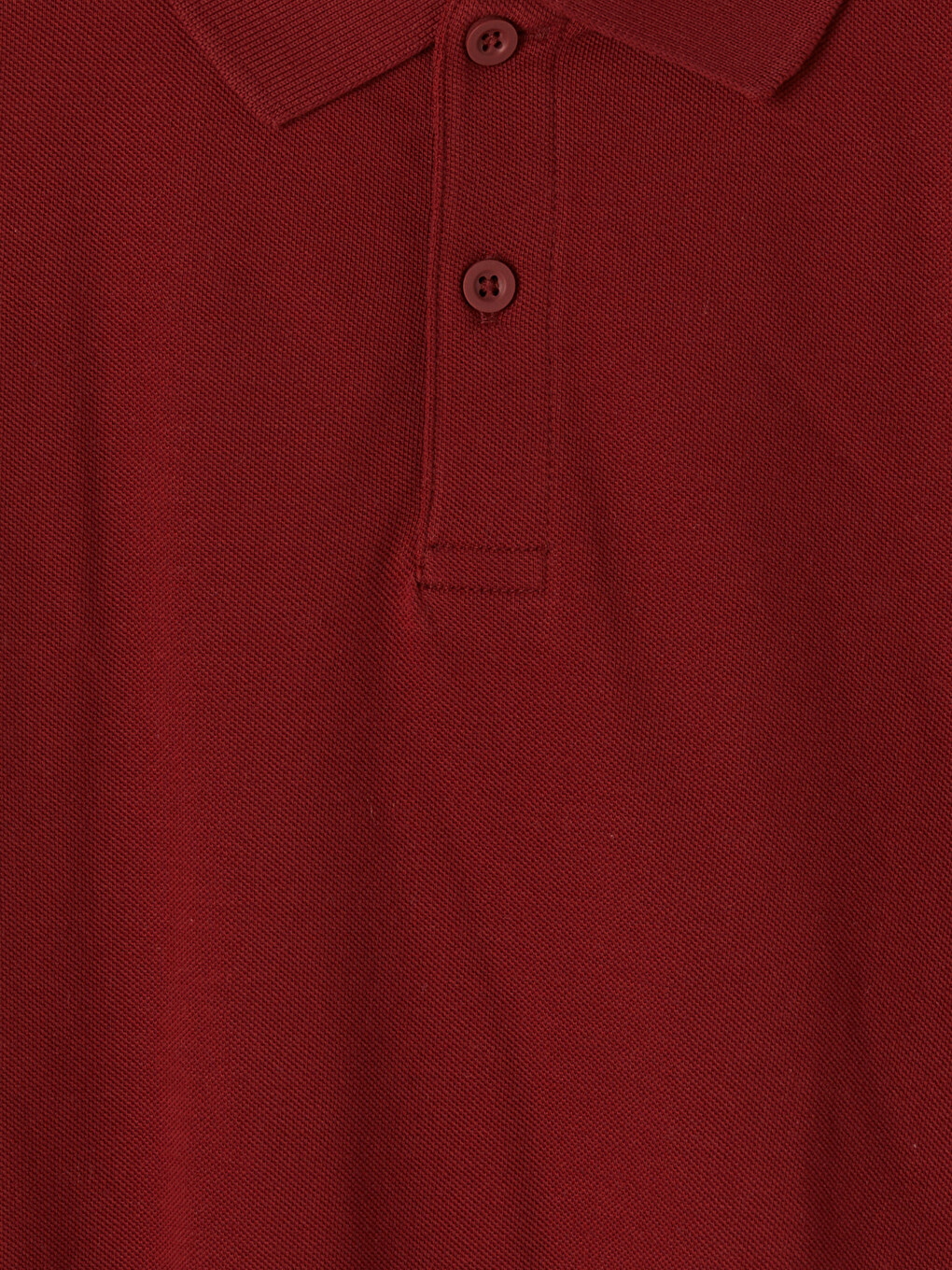 Bordo Polo Yaka Erkek Çocuk Tişört-3