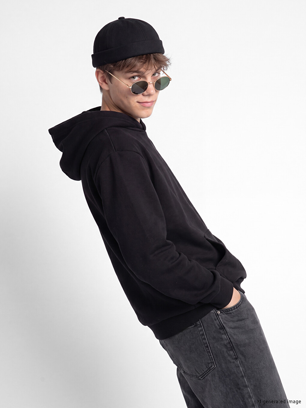 Sweatshirt Me Kapuç Për Djem-1