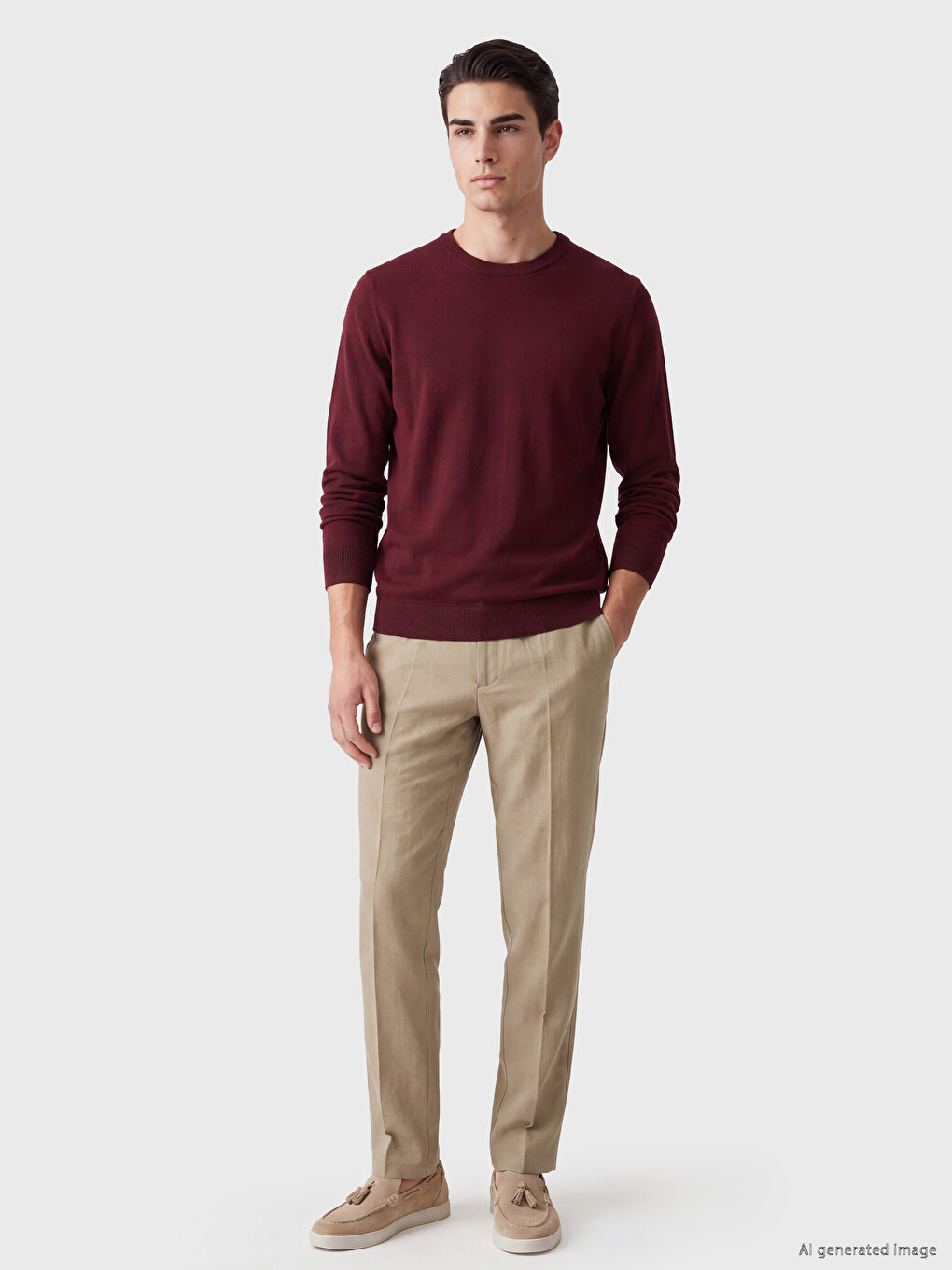 Crew Neck Men's Knitwear Sweater-1
