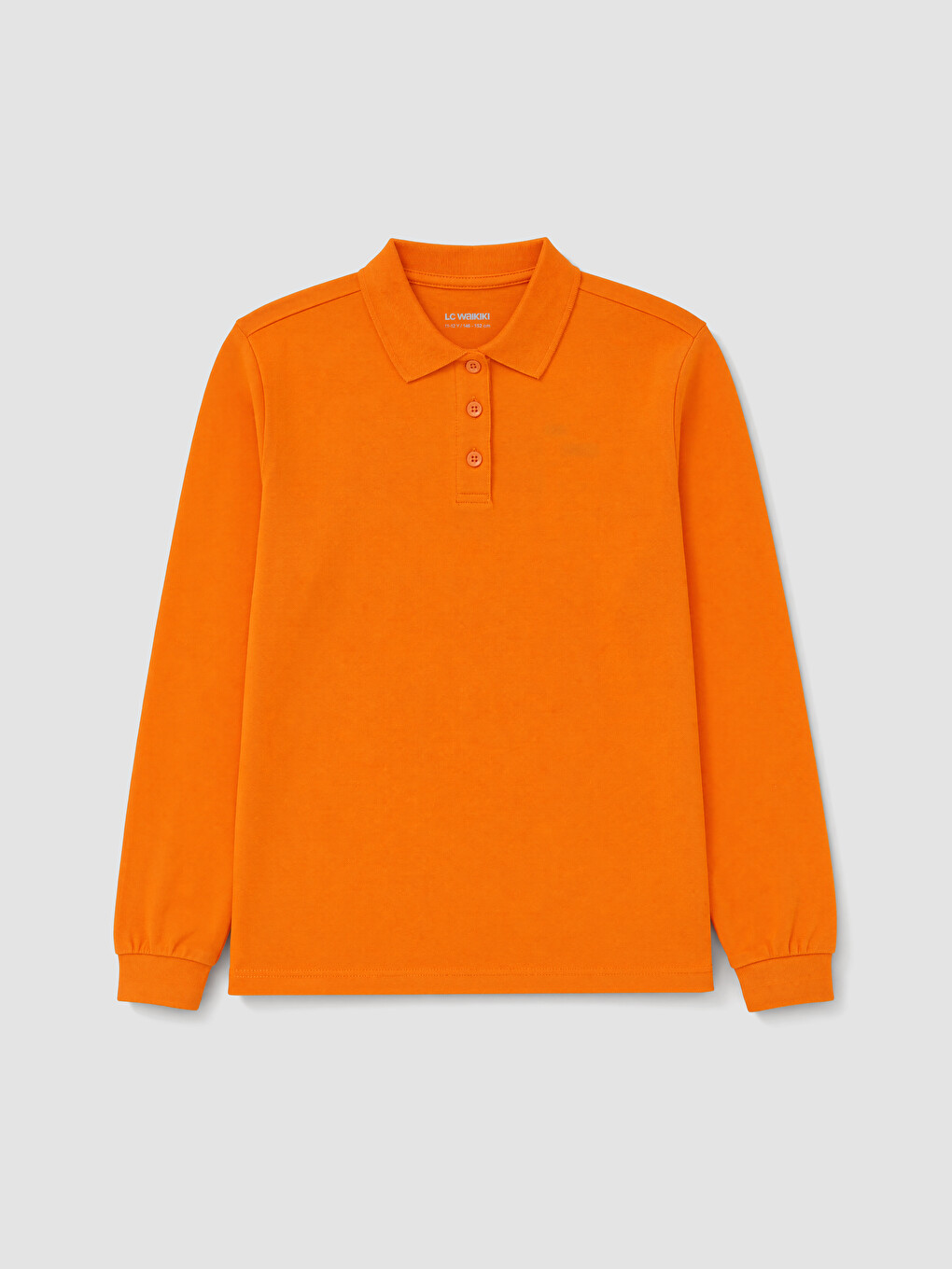 Tricou De Fete Cu Mânecă Lungă Și Guler Polo-1