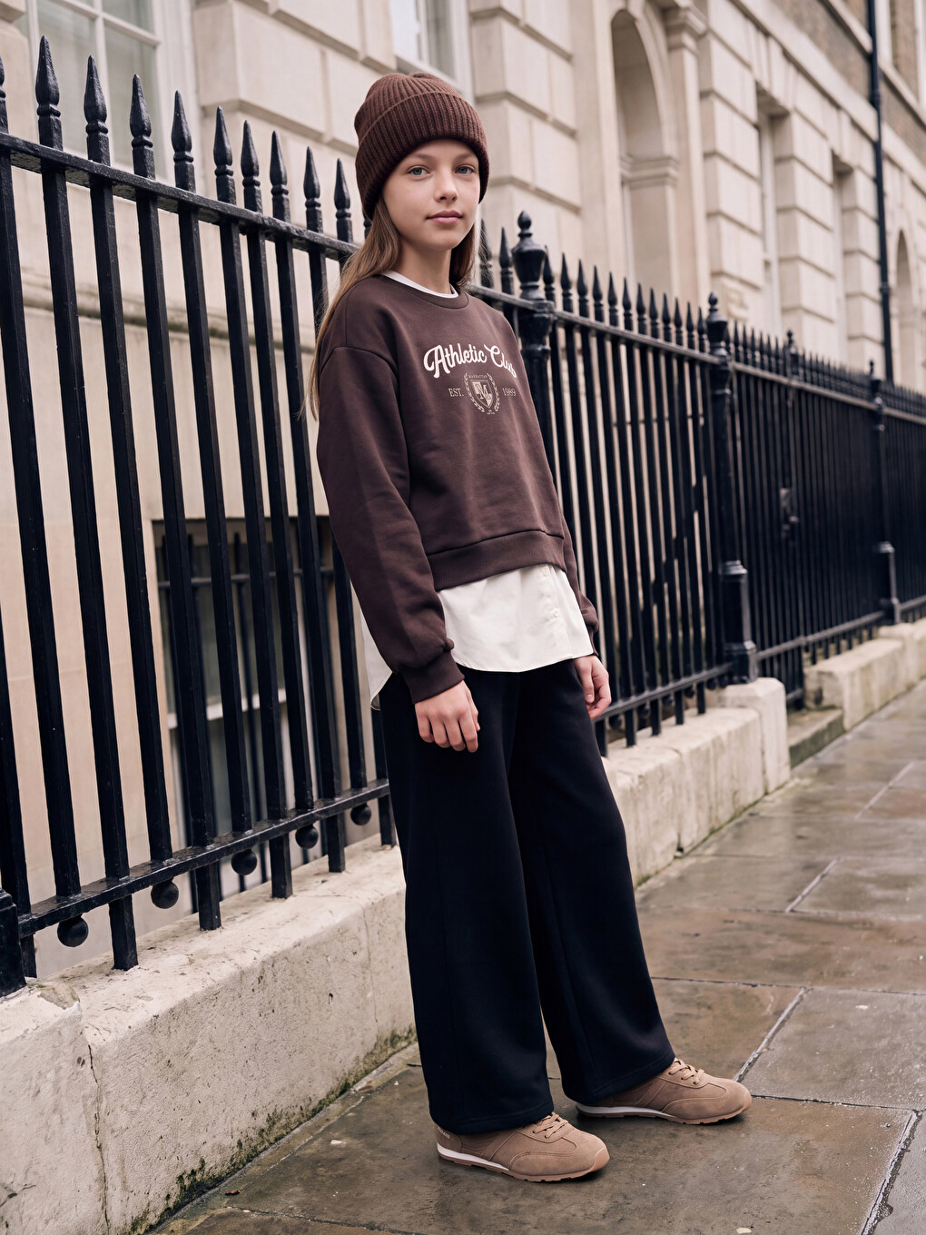 Elastic Waist Thick Girls' Sweatpants