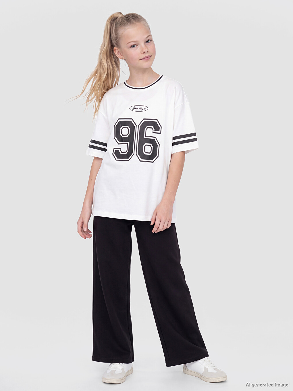 Elastic Waist Thick Girls' Sweatpants-2