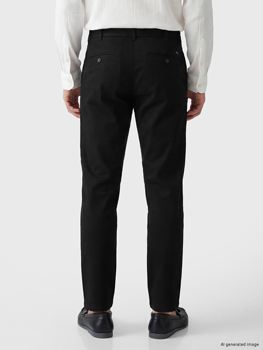 Standard Fit Gabardine Men's Chino Trousers-3