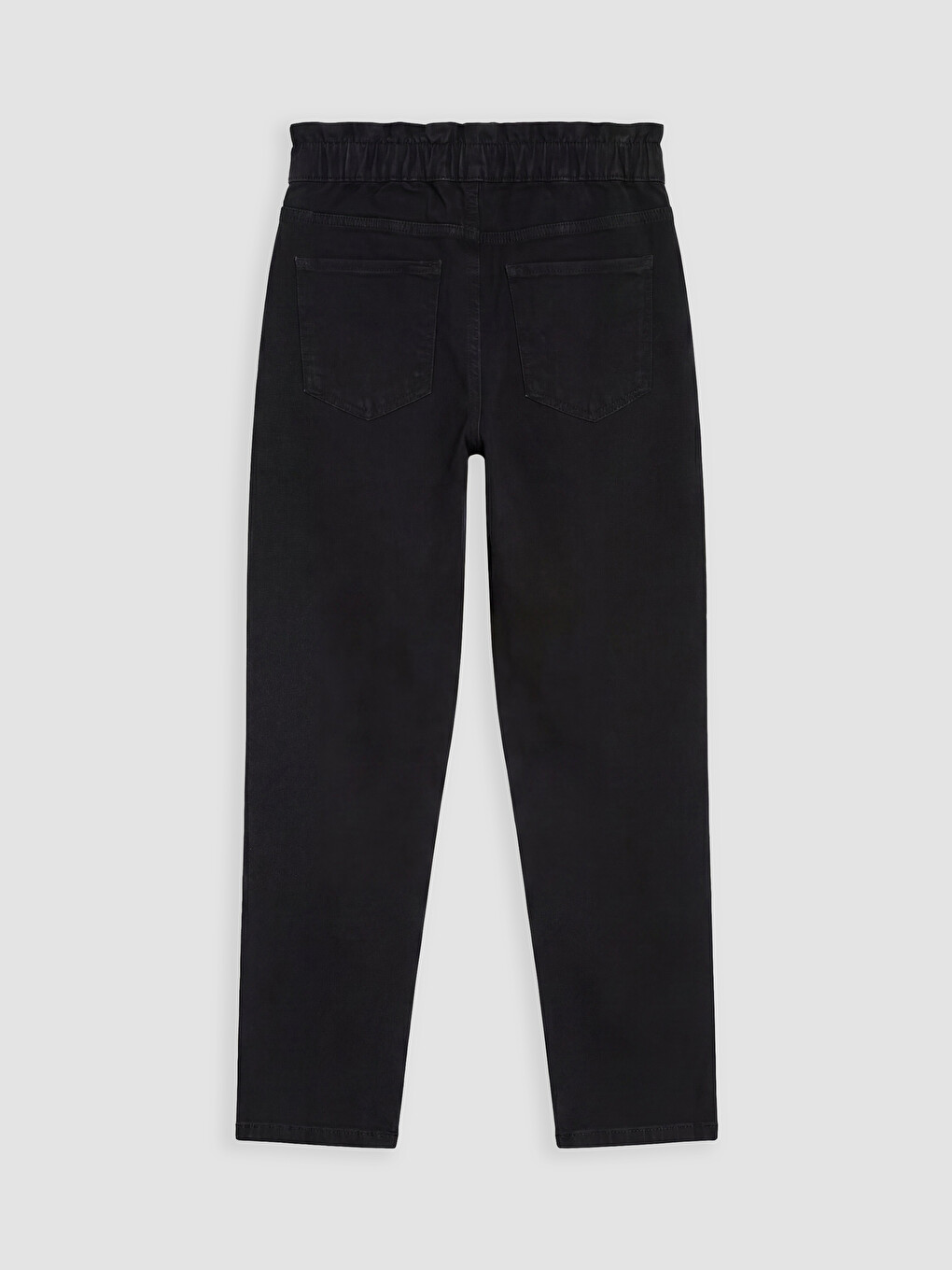 Elastic Waist Slim Mom Women's Jeans-5