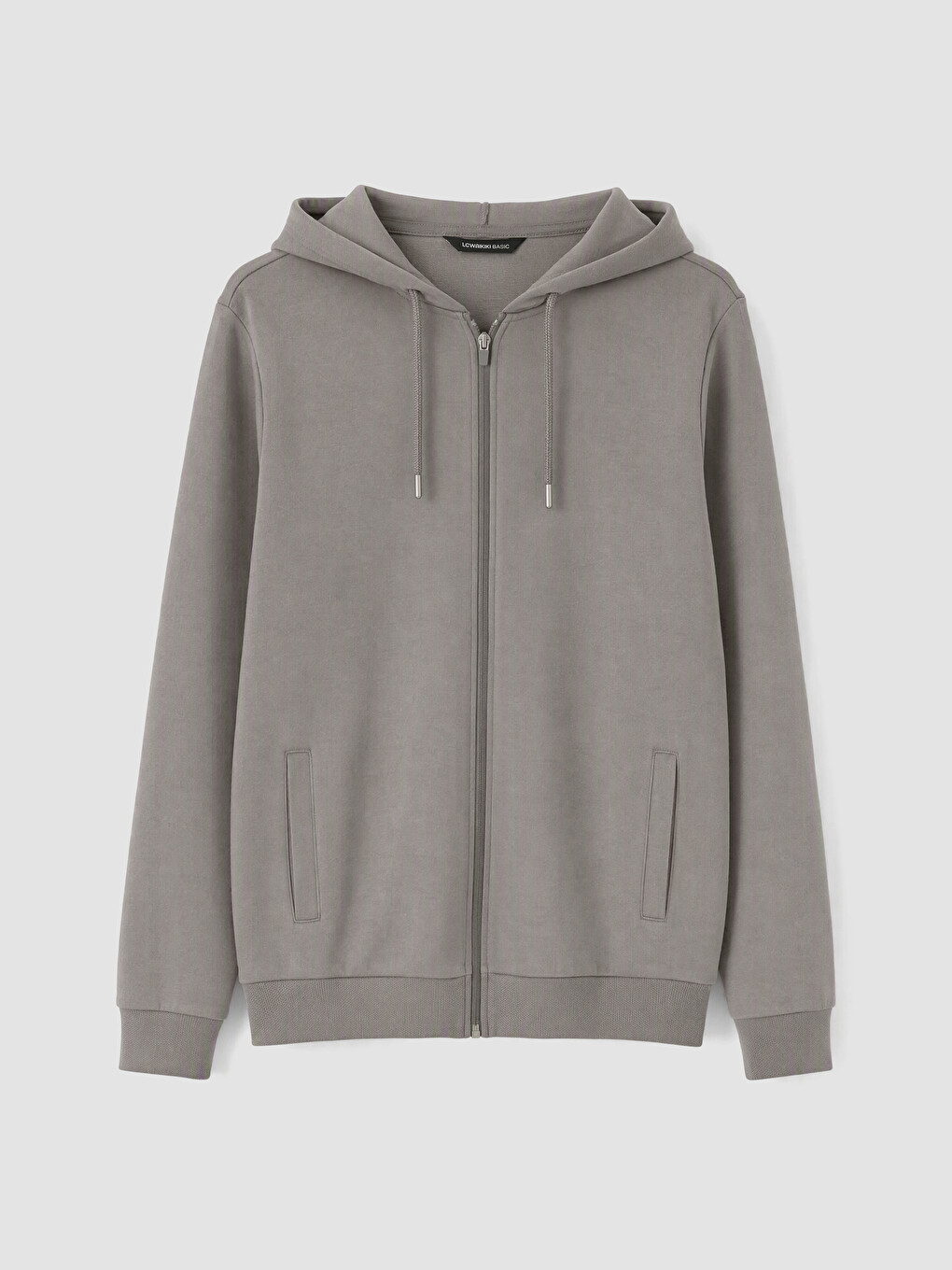 Lacivert Kapüşonlu Erkek Fermuarlı Sweatshirt-3