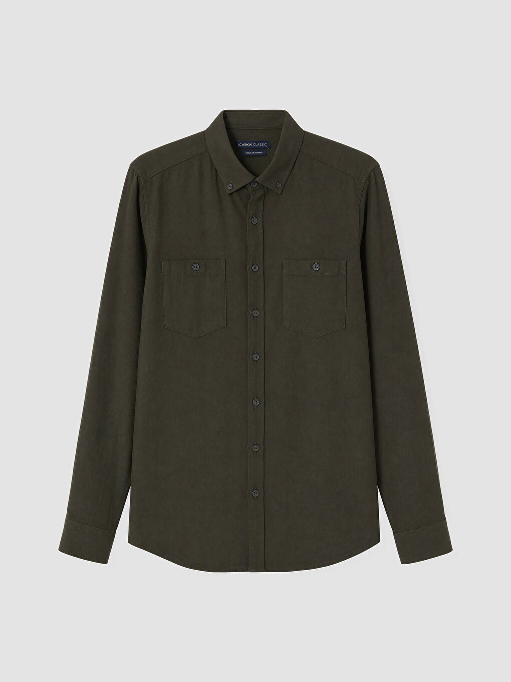 Regular Fit Long Sleeve Gabardine Men's Shirt-3