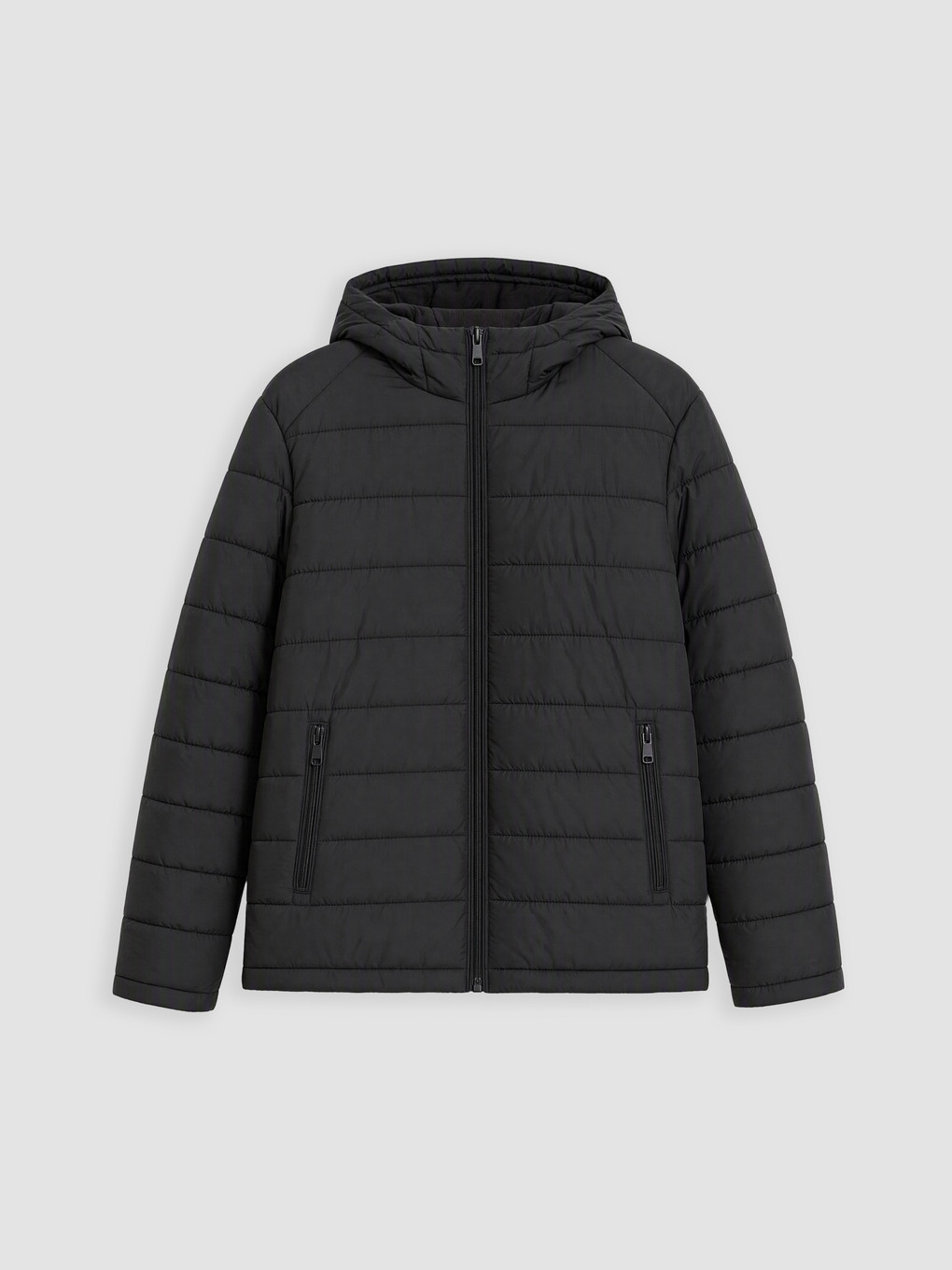 Standard Fit Hooded Men's Puffer Coat-3
