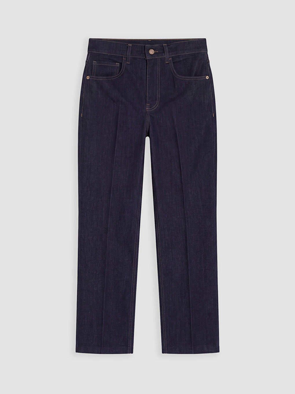 İndigo Flare Kadın Jean Pantolon-4