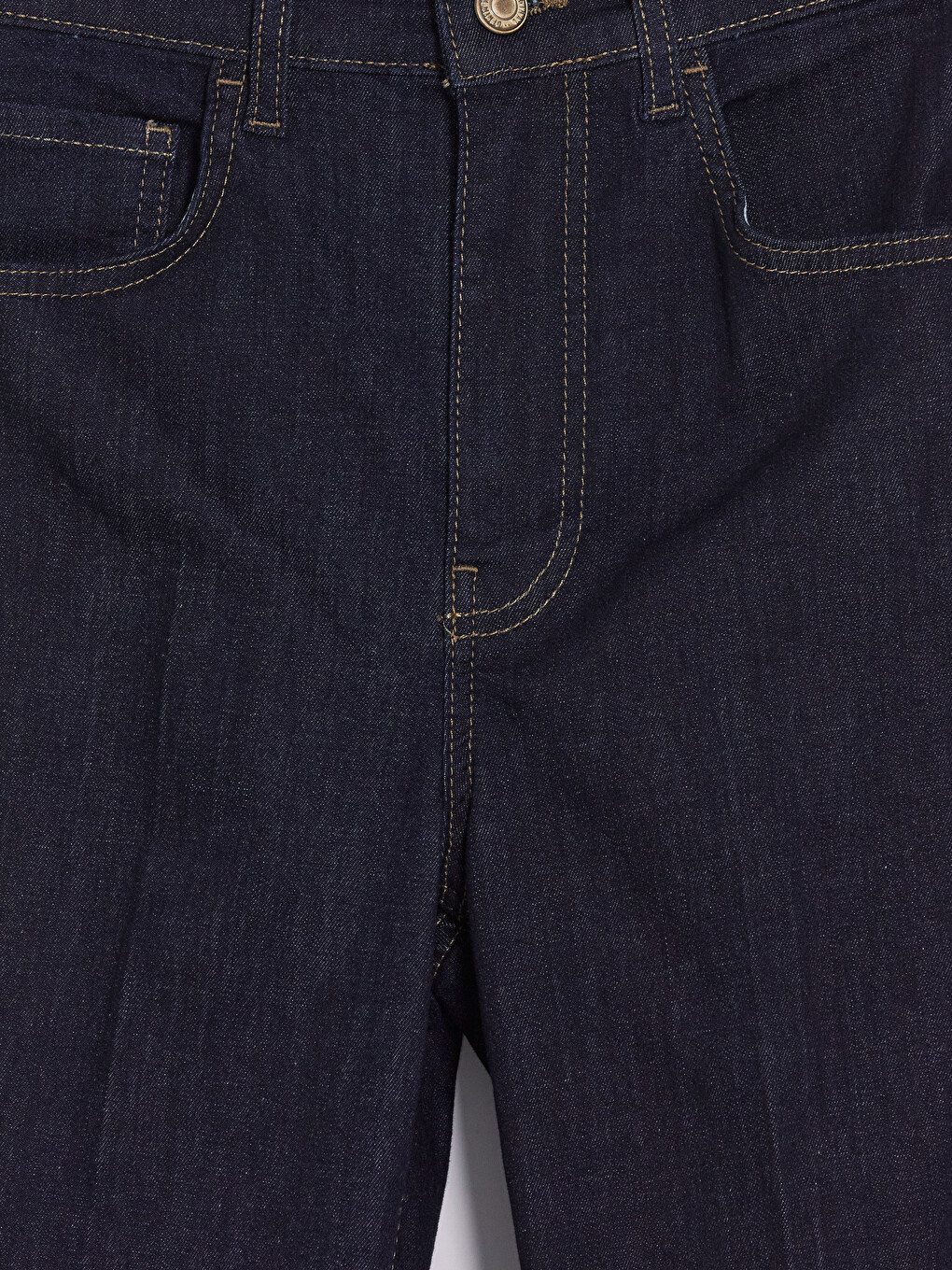İndigo Flare Kadın Jean Pantolon-5