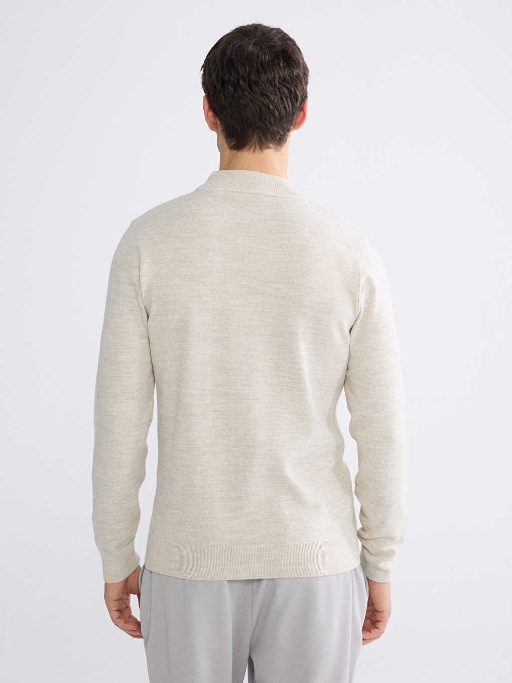 Half Turtleneck Men's Knitwear Sweater-3
