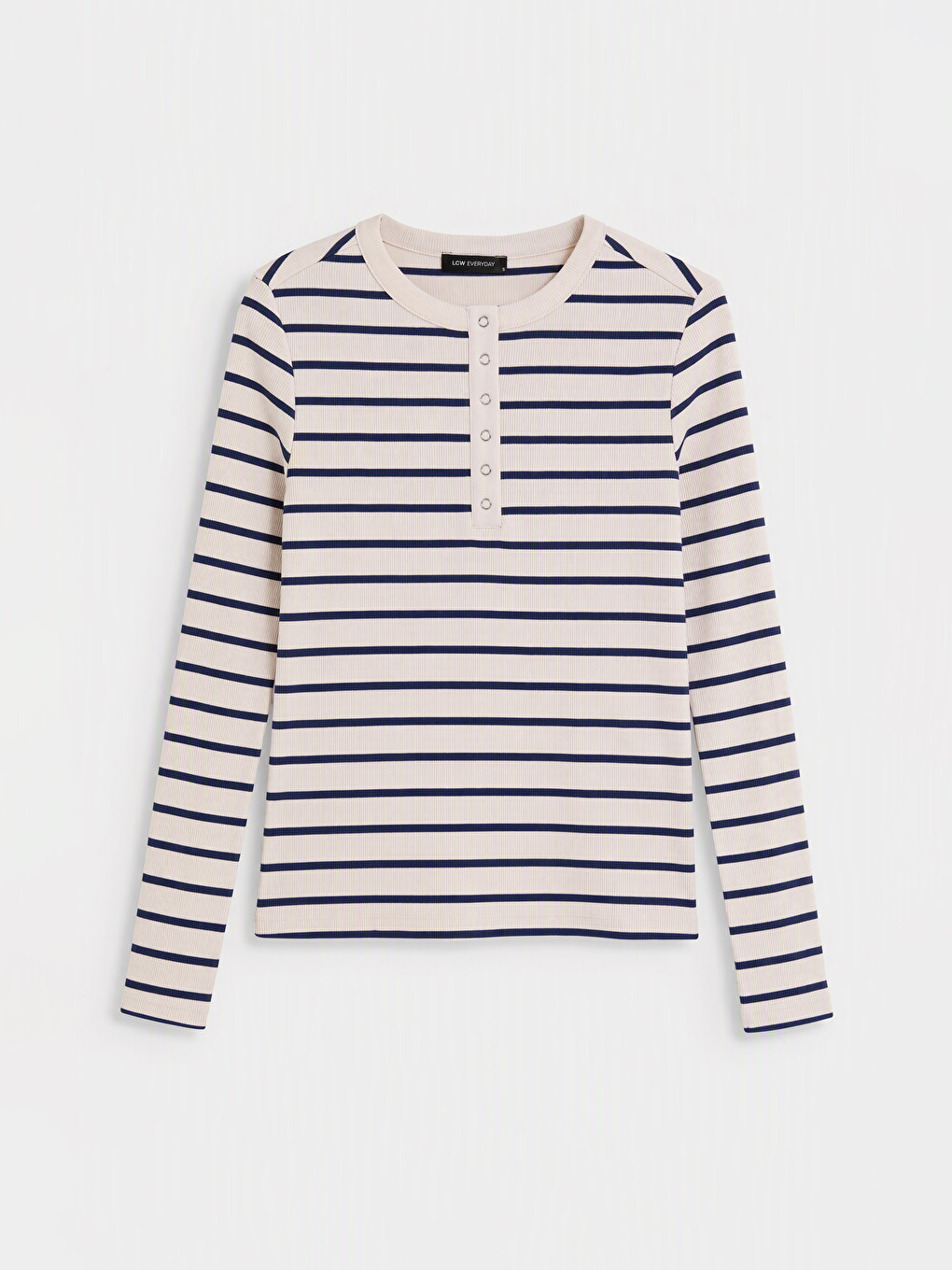 Crew Neck Striped Women's Body-4