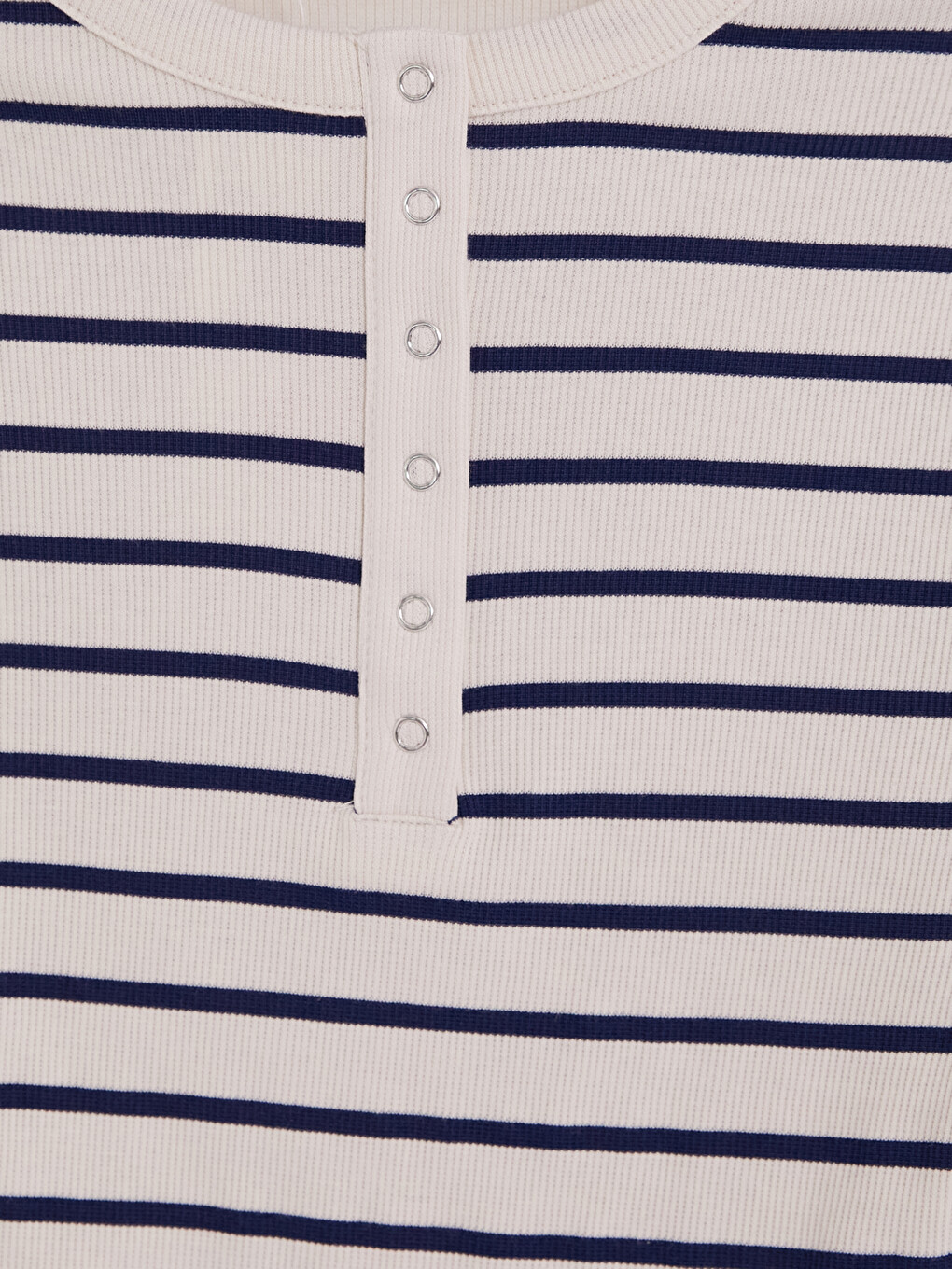 Crew Neck Striped Women's Body-6