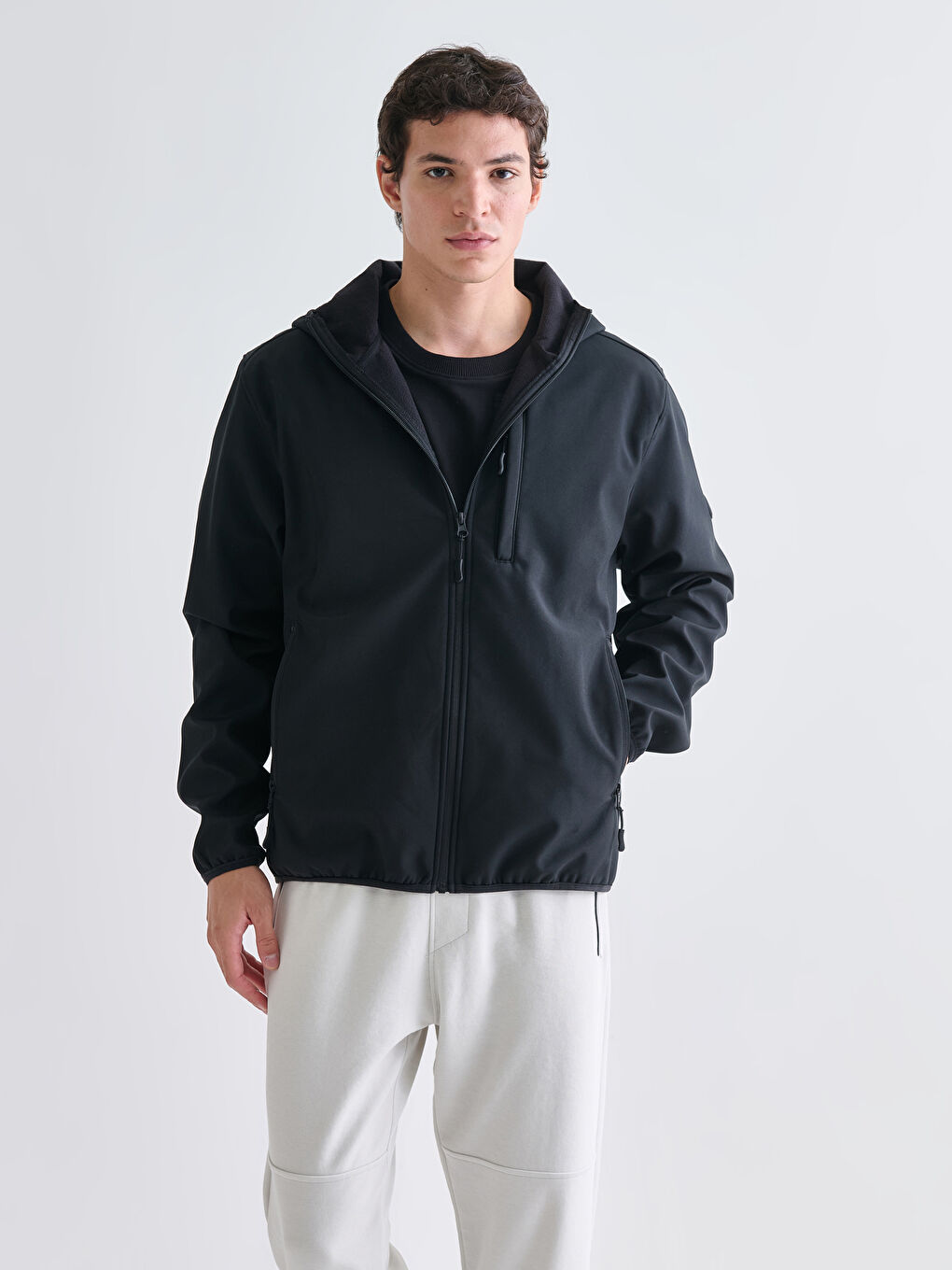 Standard Fit Hooded Men's Coat-1