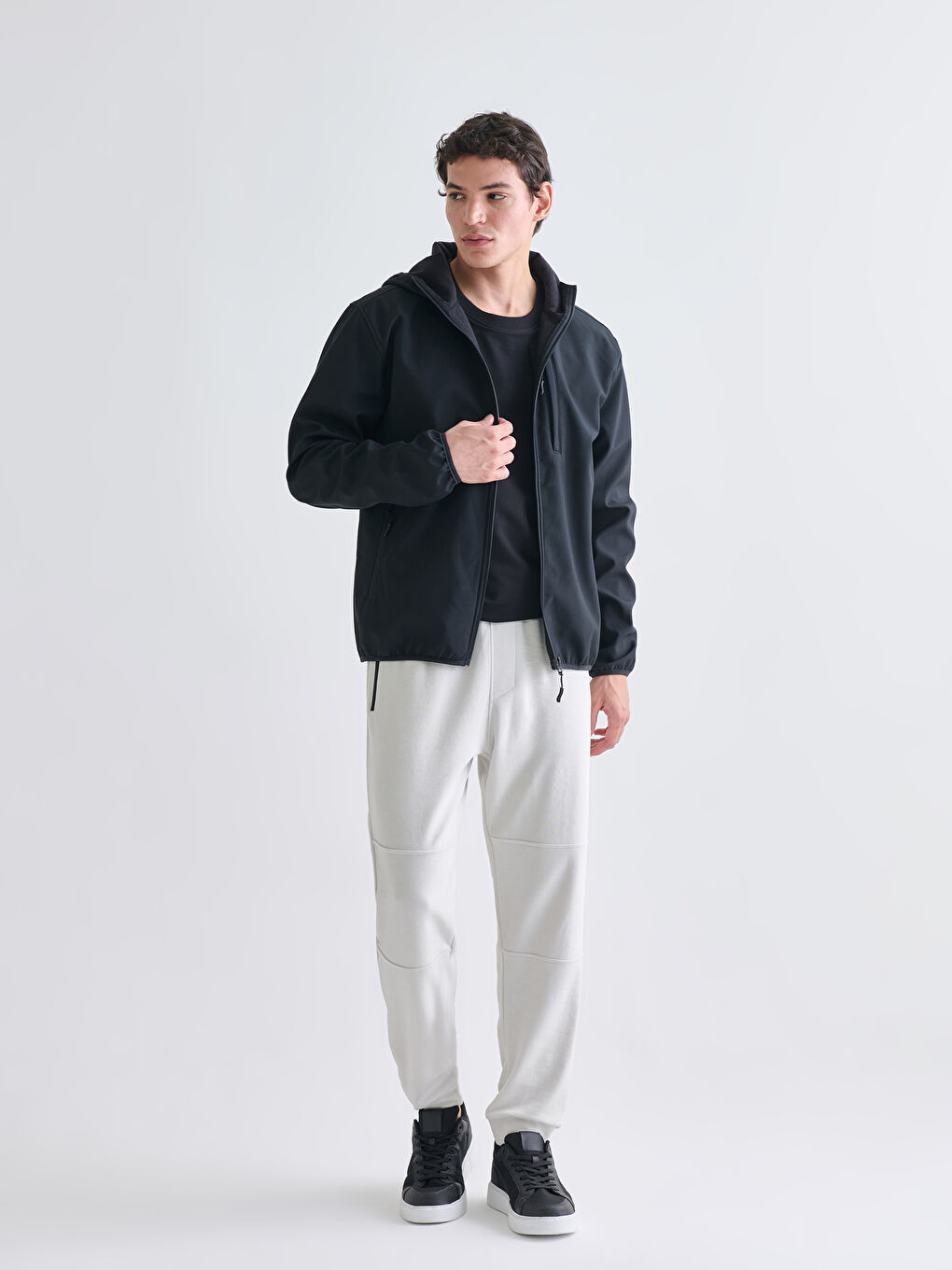 Standard Fit Hooded Men's Coat-2