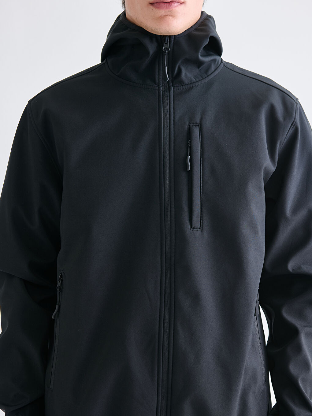 Standard Fit Hooded Men's Coat-4