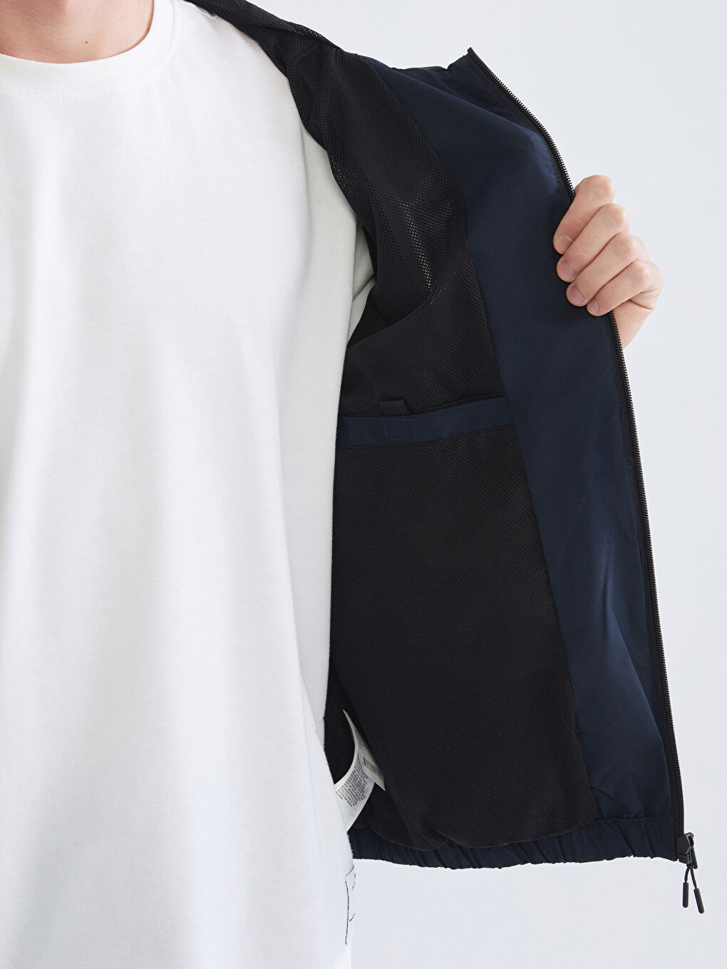 Regular Fit Hooded Men's Raincoat-3