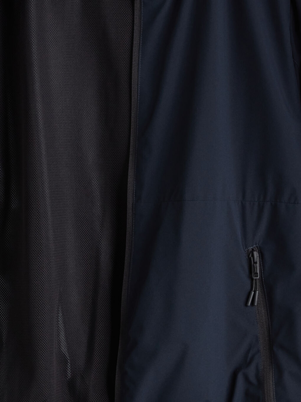 Lacivert Standart Kalıp Kapüşonlu Erkek Yağmurluk-6