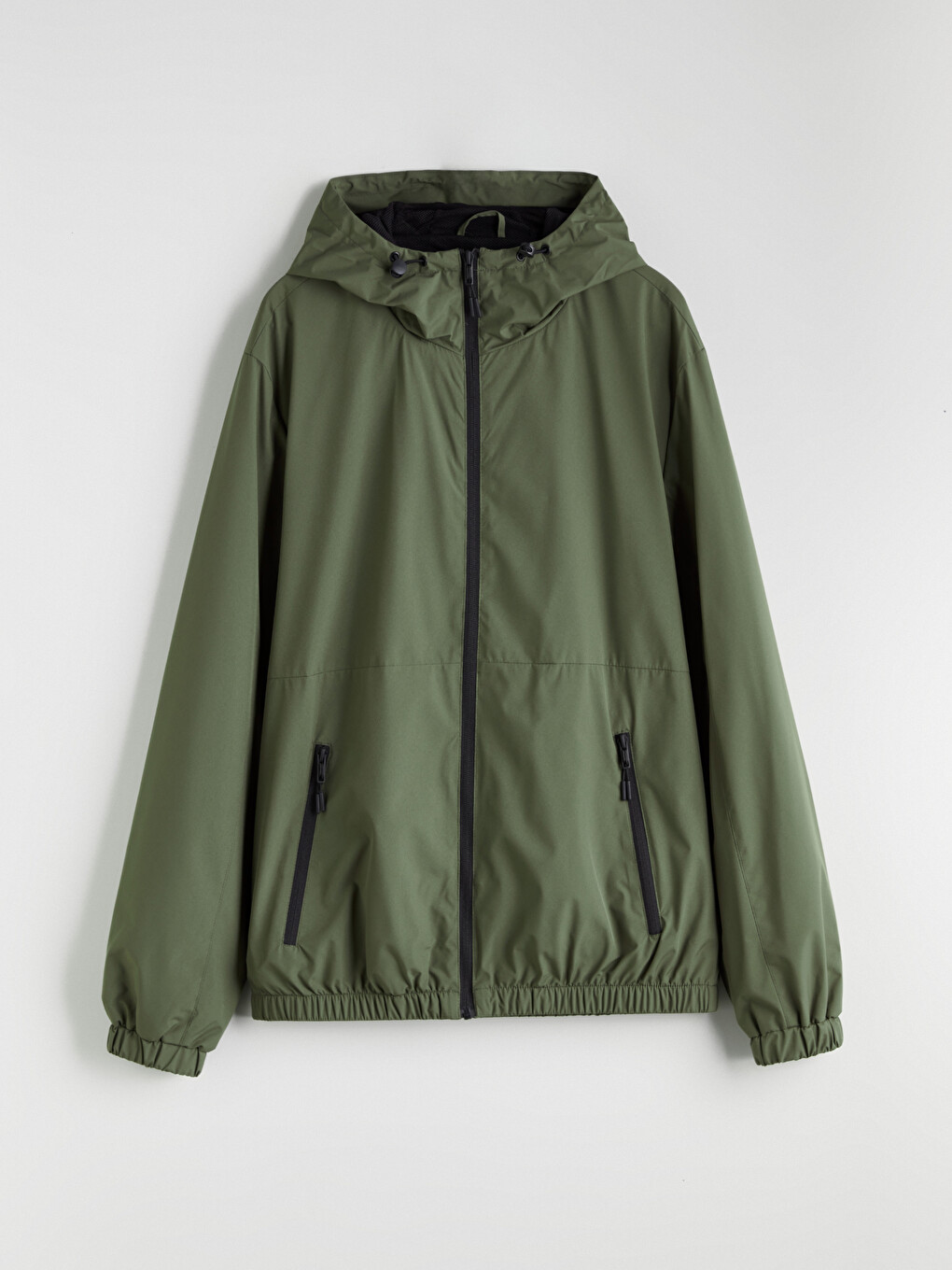 Imperméable À Capuche Déperlant Pour Homme-11