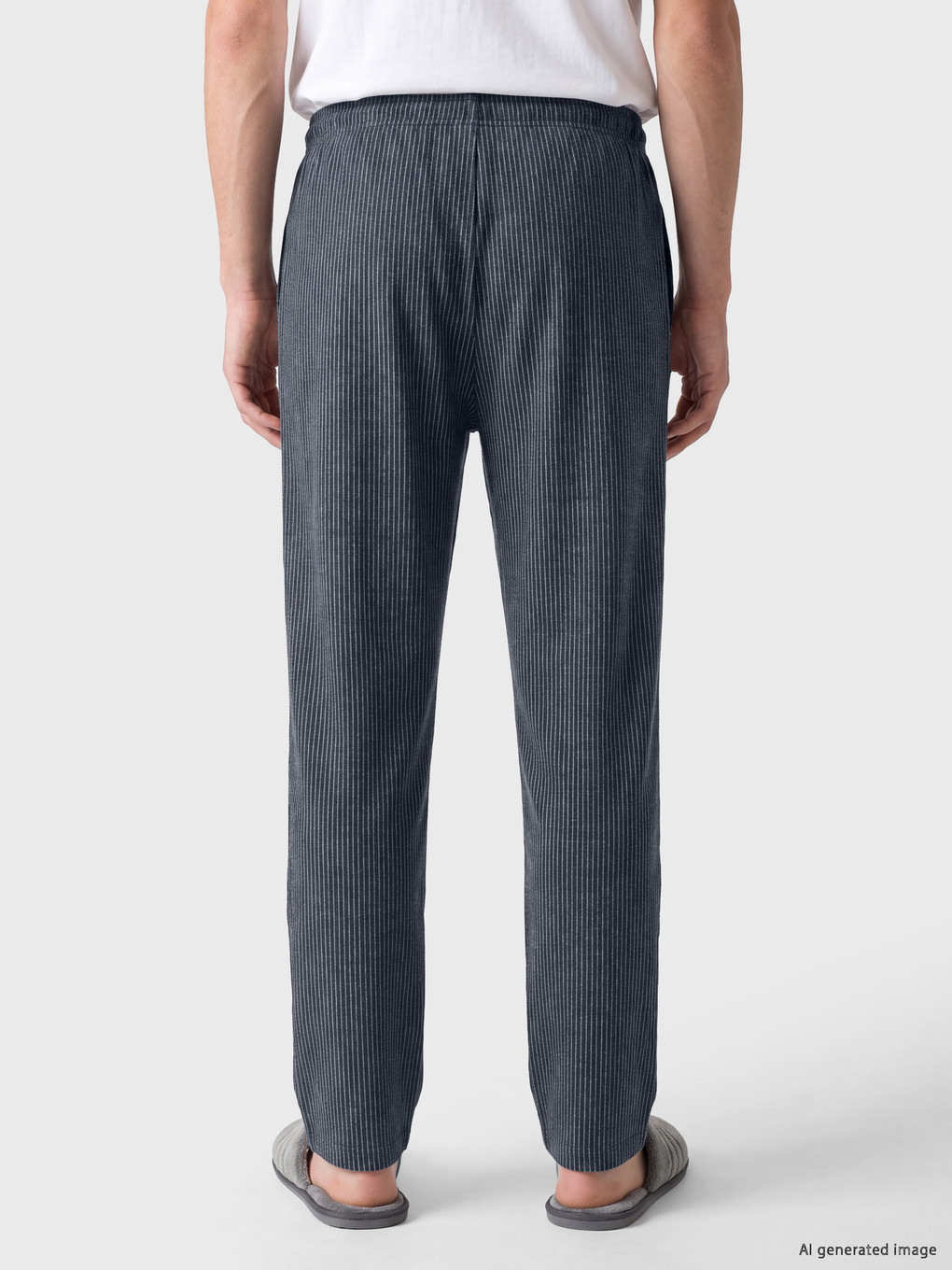 Lacivert Standart Kalıp Erkek Pijama Alt-3